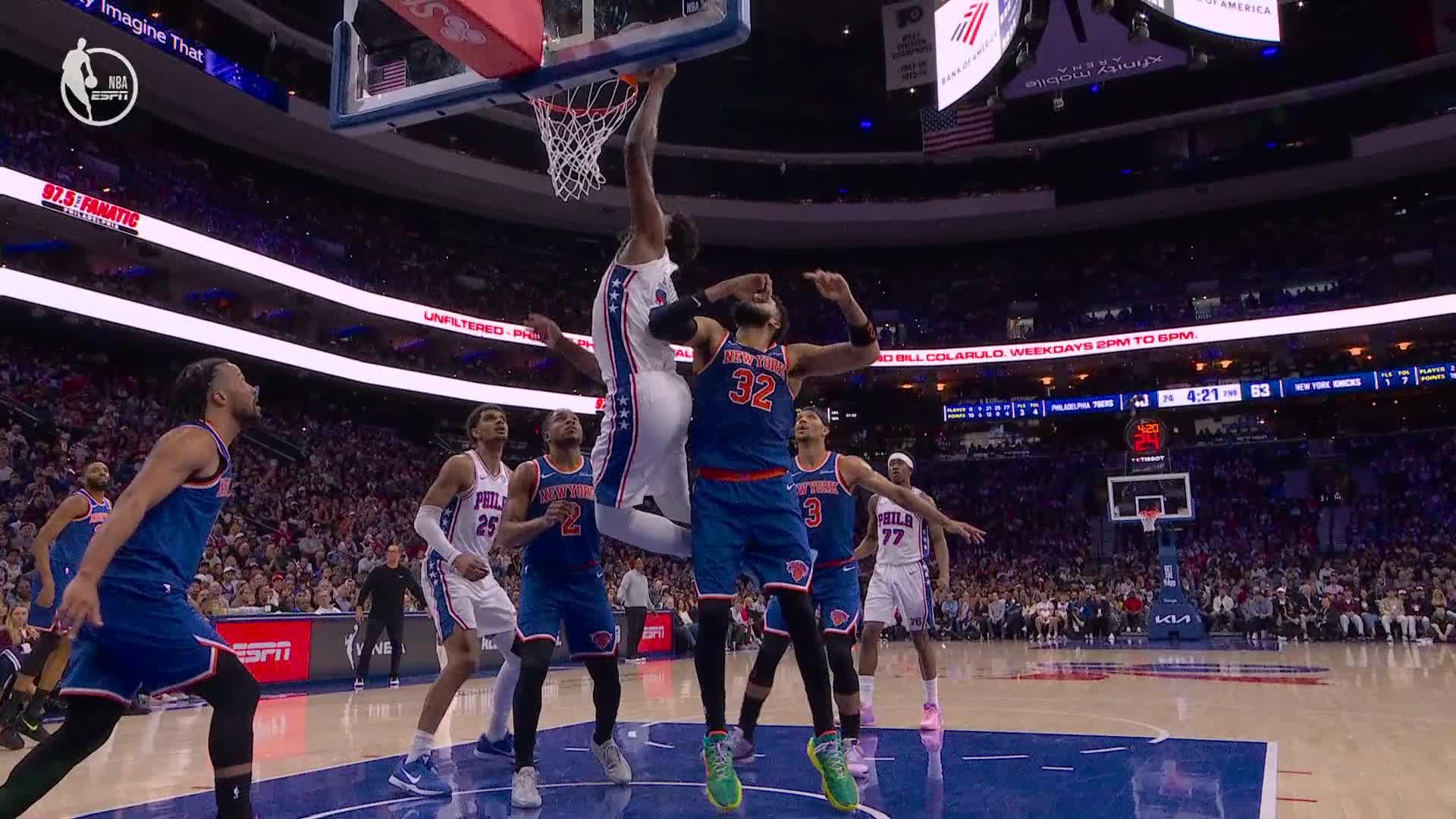 Philadelphia 76ers vs. New York Knicks - 2nd Quarter Highlights