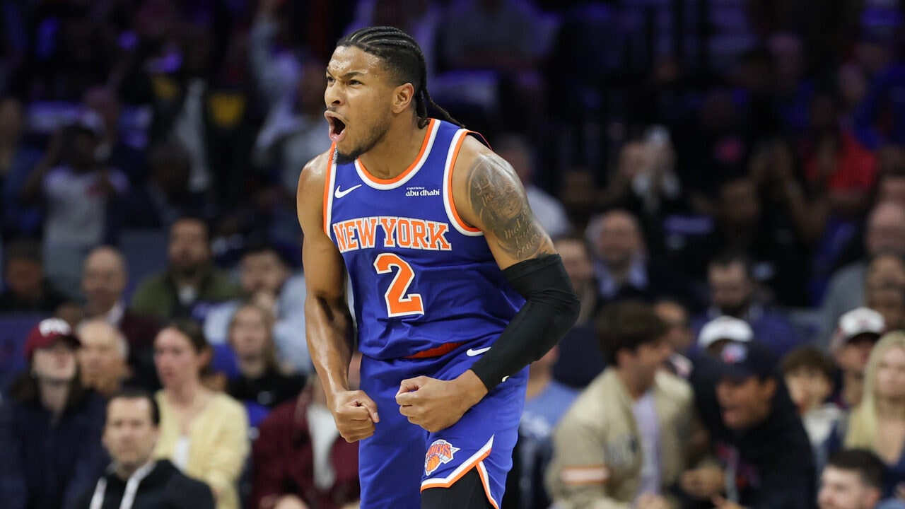 Miles McBride catches fire on the road as Knicks sweep 76ersadvance to East Finals