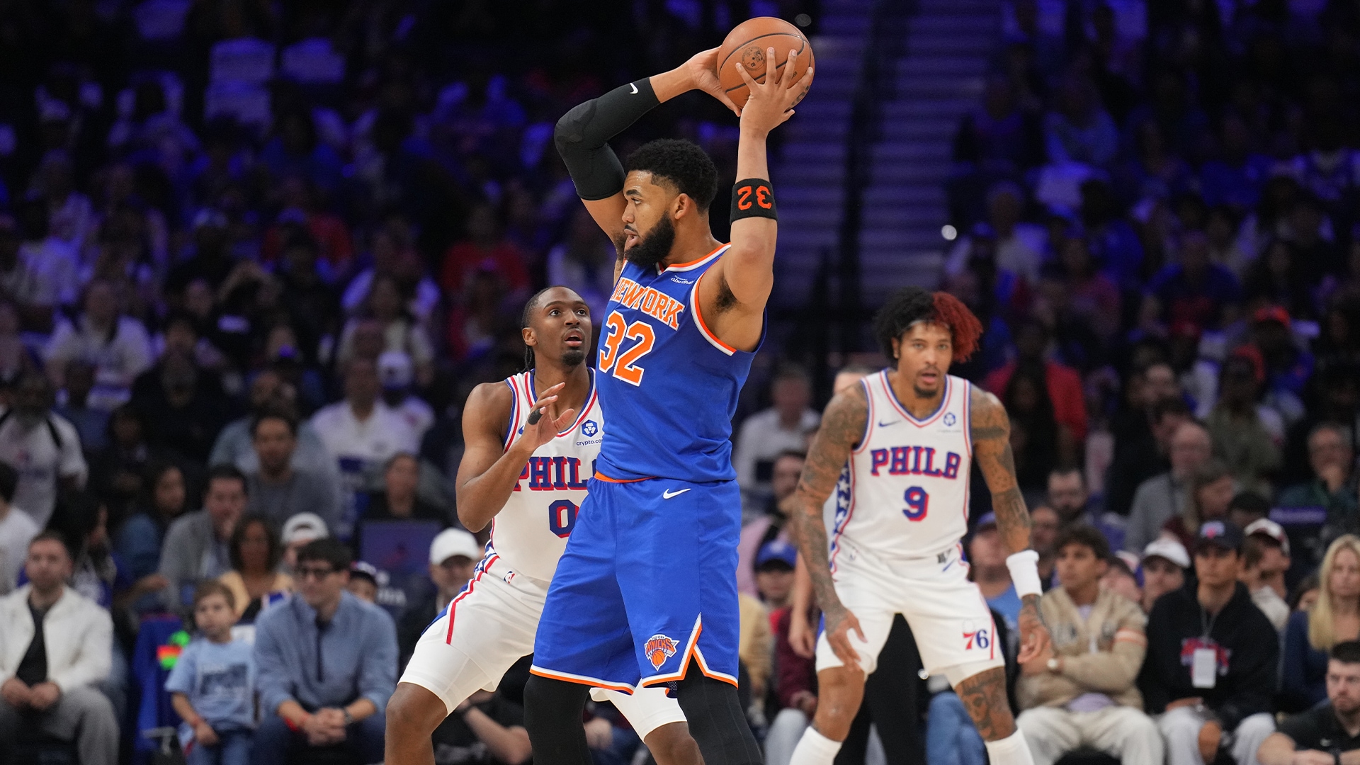 Karl-Anthony Towns' playmaking ability in the 2026 NBA Playoffs
