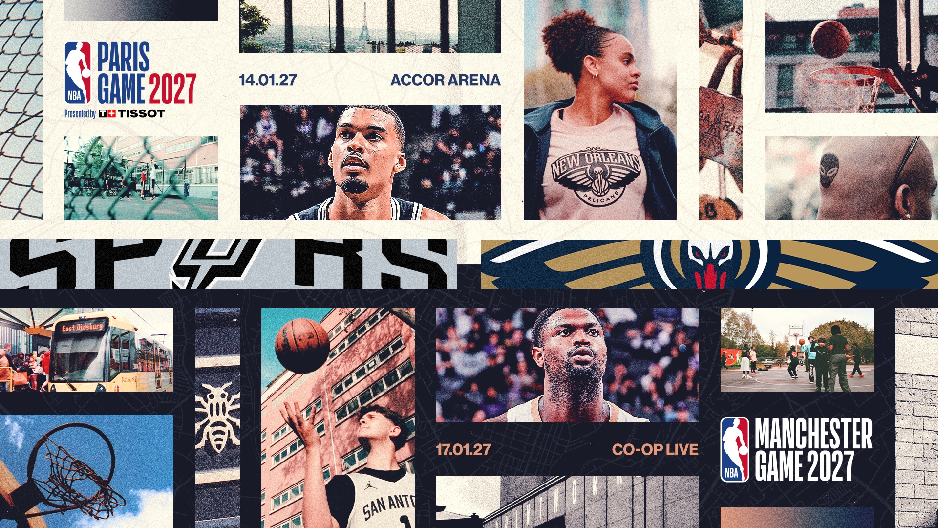 NBA Paris and Manchester Global Games 2027: New Orleans Pelicans vs. San Antonio Spurs
