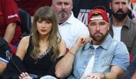 Taylor Swift attends Cavs-Knicks in Cleveland with fiancé Travis Kelce