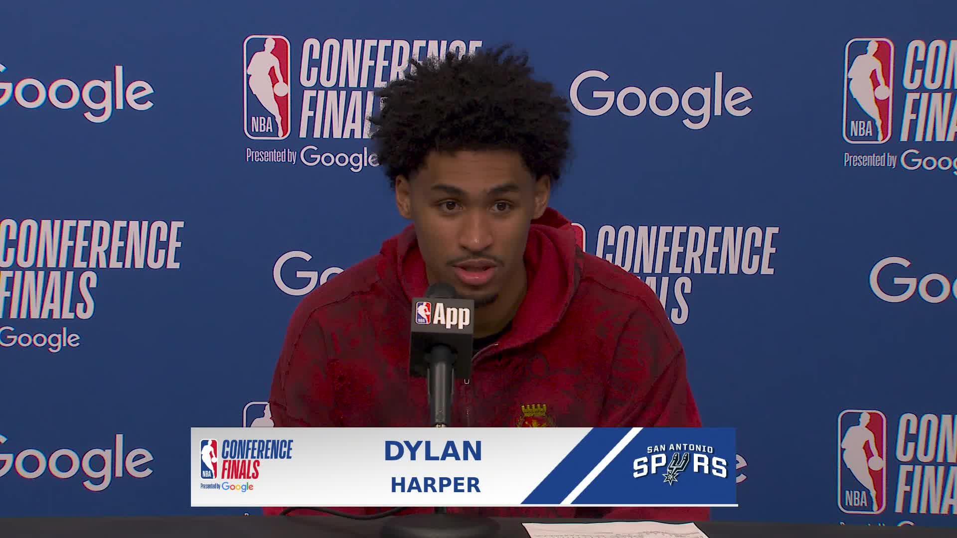SAS 122, OKC 115: Dylan Harper Postgame Media Availability