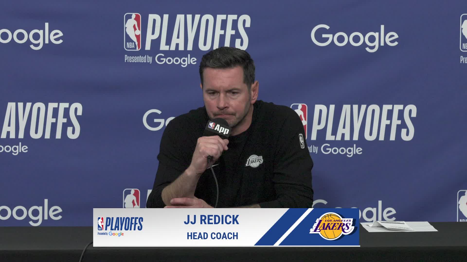 OKC 115, LAL 110: Lakers coach JJ Redick Postgame Media Availability