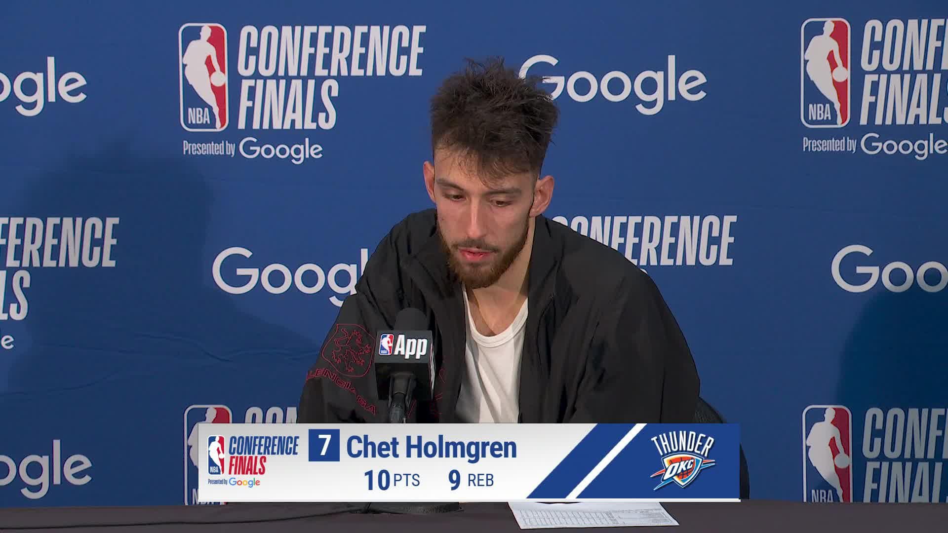 SAS 103, OKC 82: Chet Holmgren Postgame Media Availability