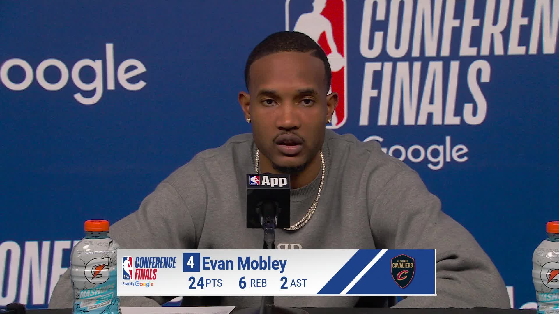 NYK 121, CLE 108: Evan Mobley Postgame Media Availability