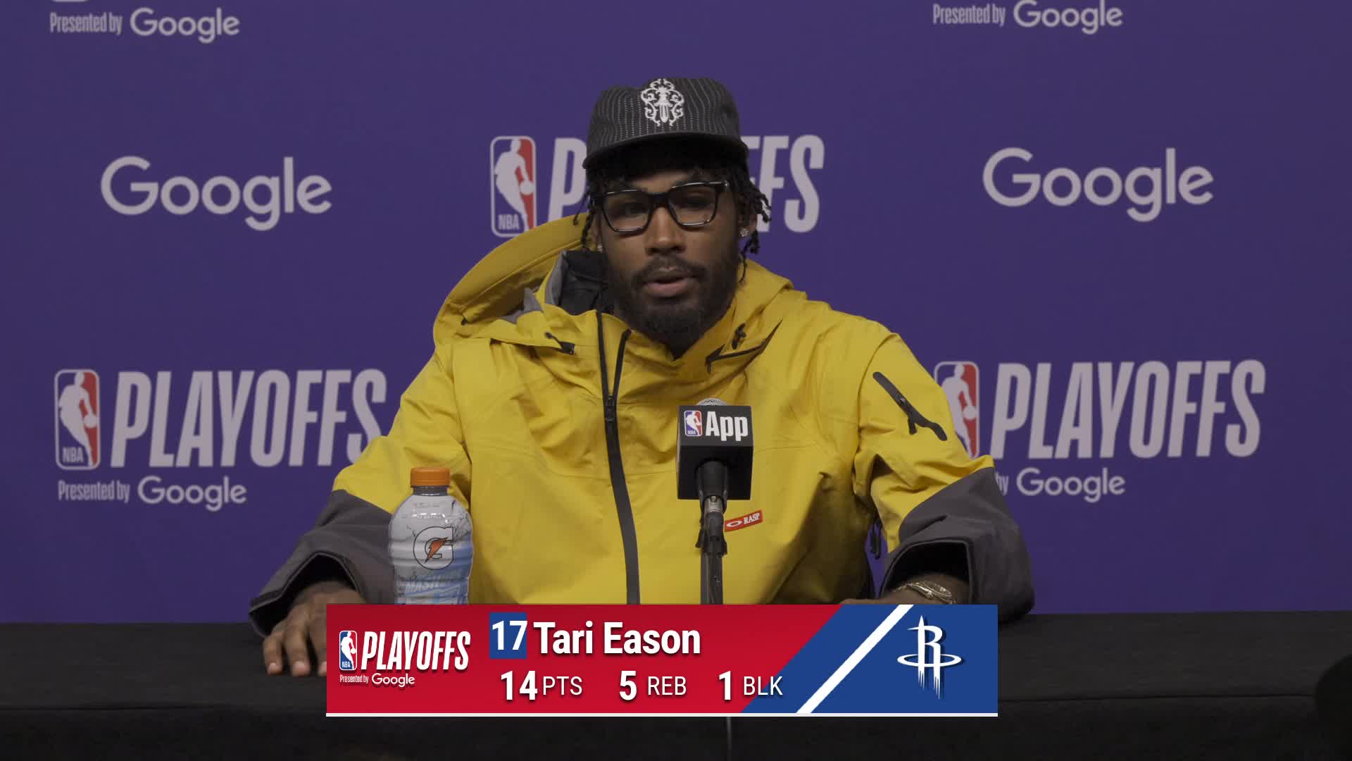 LAL 98, HOU 78: Tari Eason Postgame Media Availability