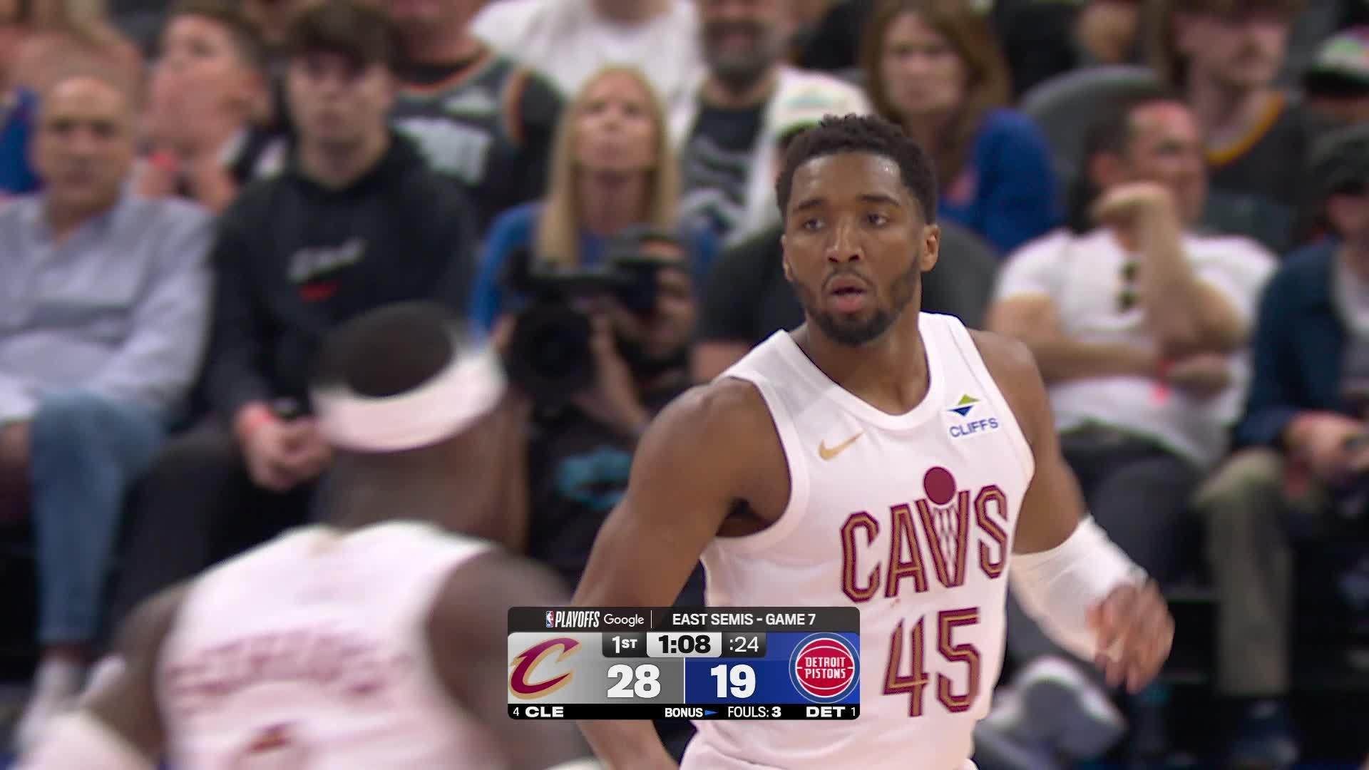 Donovan Mitchell connects from deep