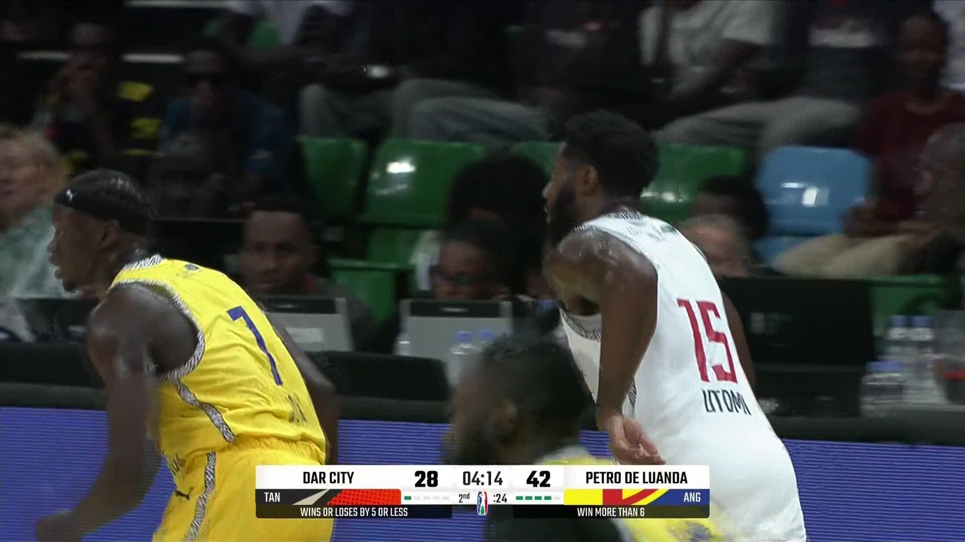 Highlights from Uzodinma Daniel Jerry Utomi's 20 -Dar City Tanzania vs. Angola Petro de Luanda