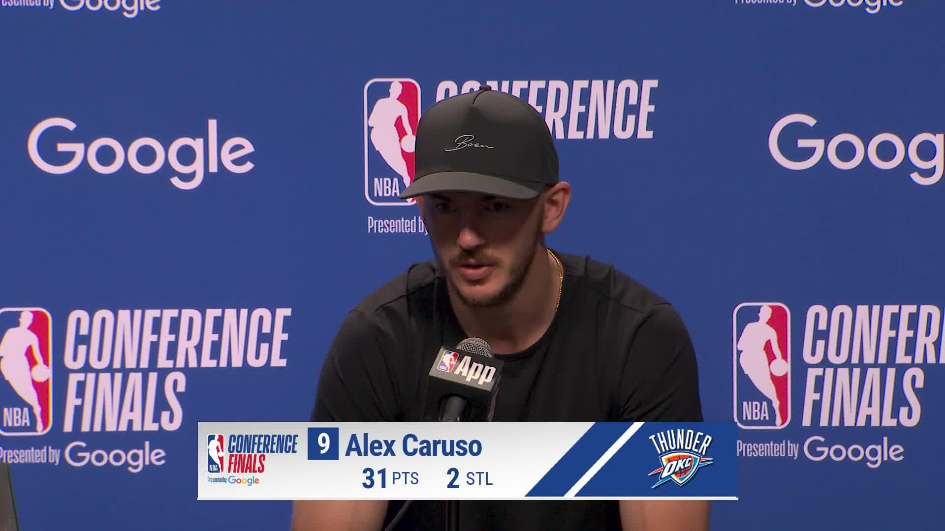 SAS 122, OKC 115: Alex Caruso Postgame Media Availability