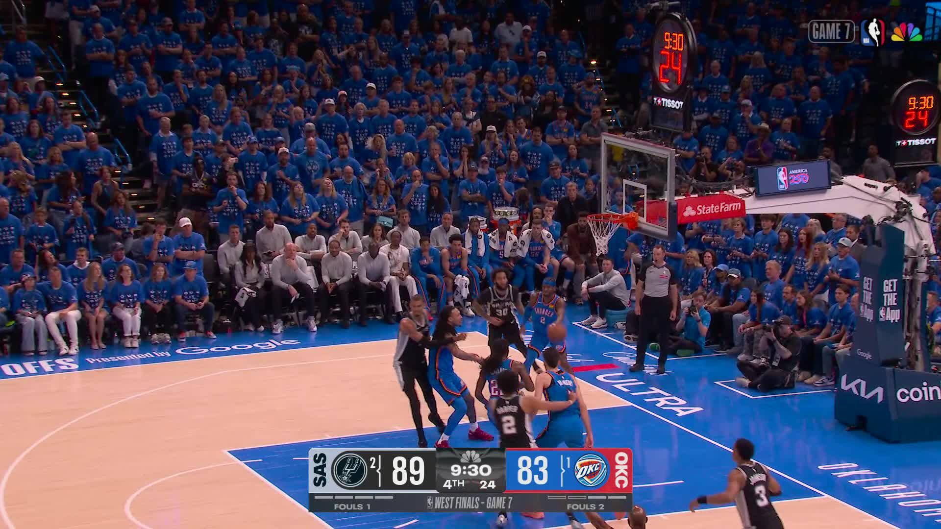 3-pointer by De'Aaron Fox