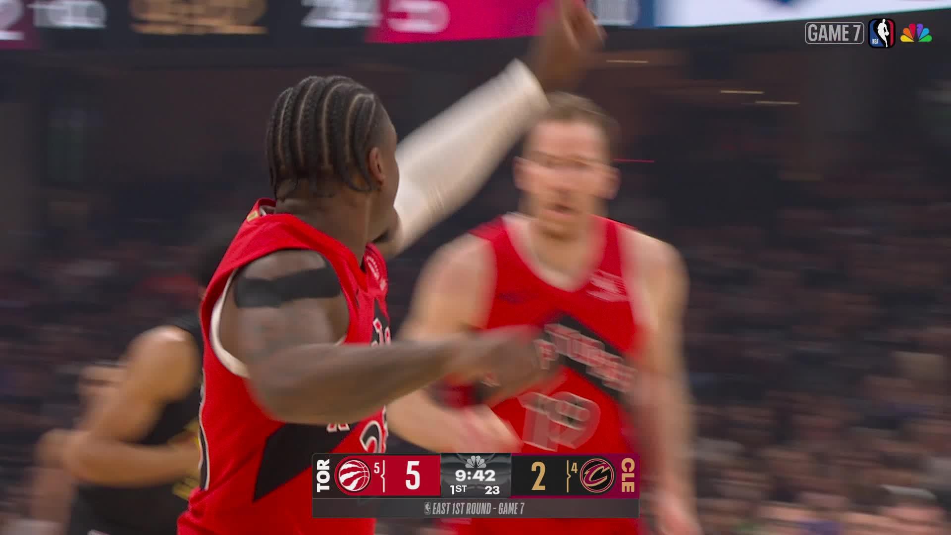 Jamal Shead connects from behind the arc