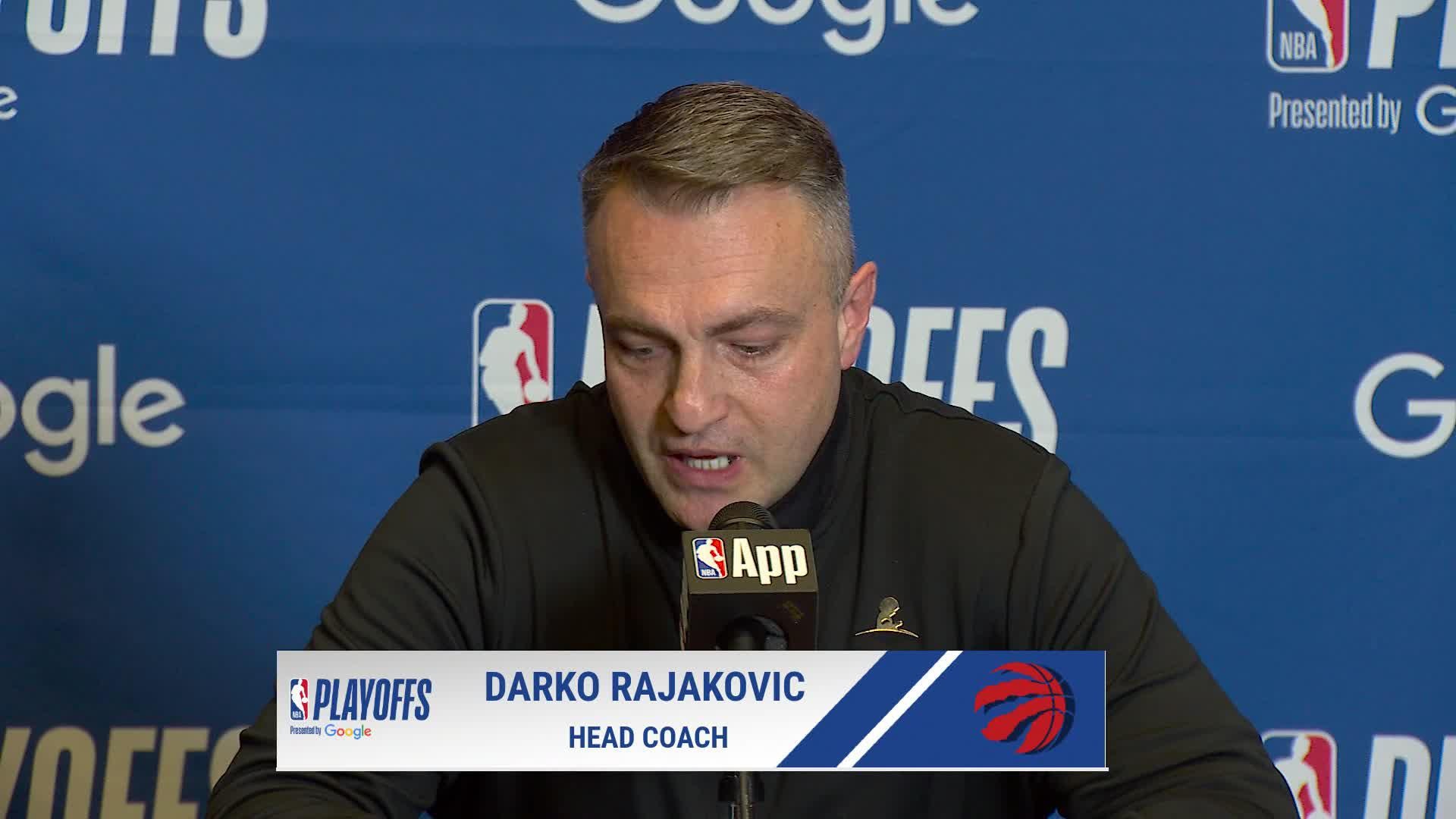 CLE 114, TOR 102: Raptors coach Darko Rajaković Postgame Media Availability