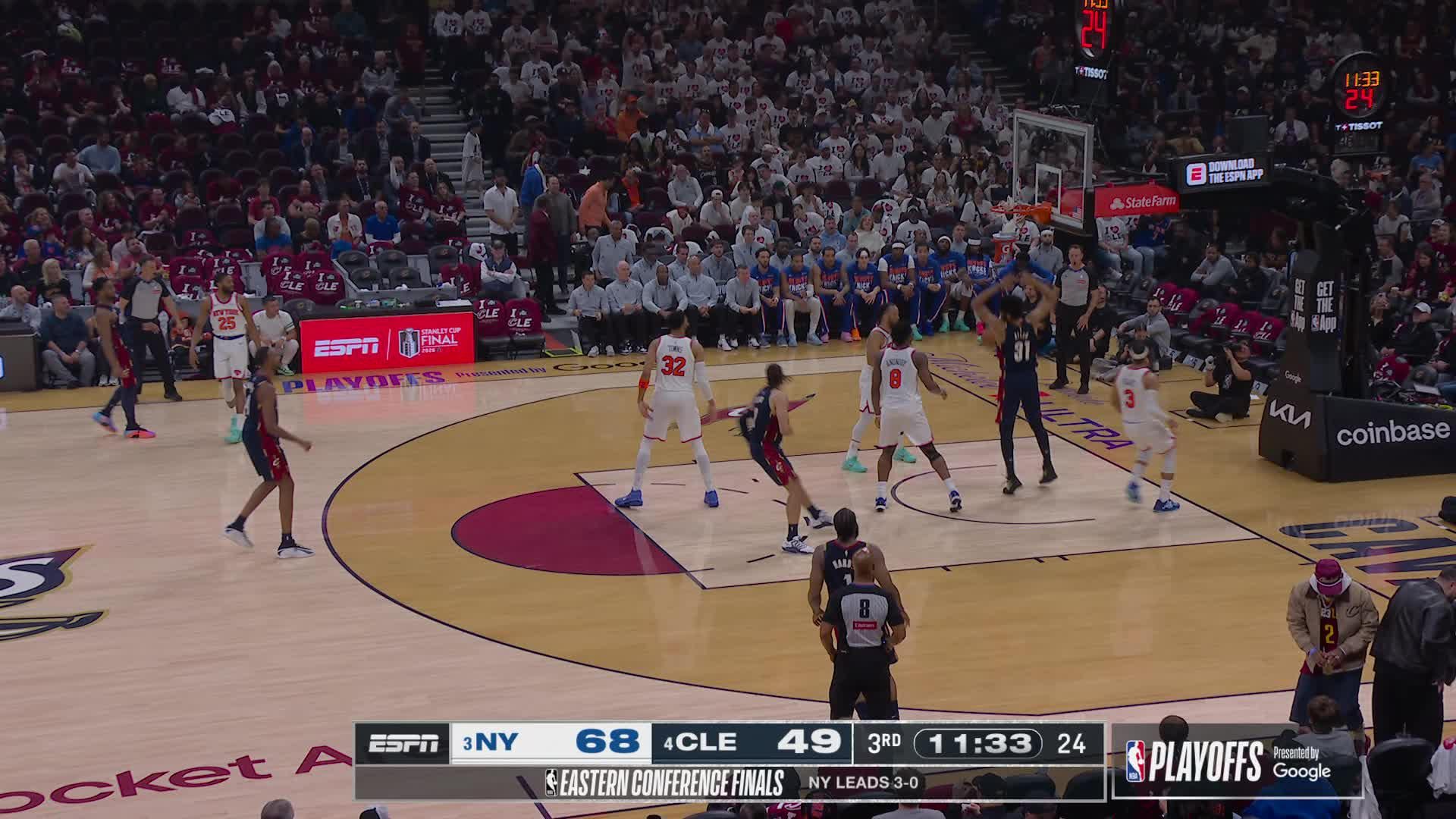 Jarrett Allen slams home the alley-oop