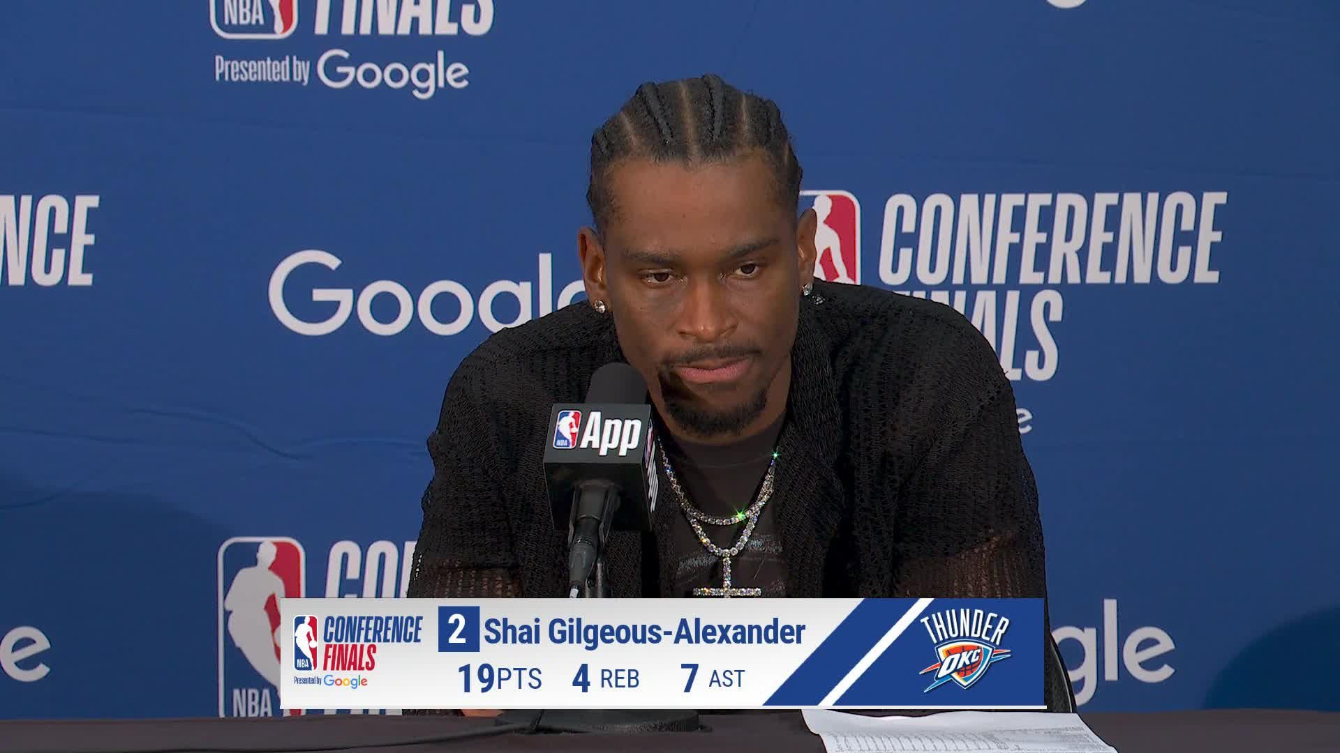 SAS 103, OKC 82: Shai Gilgeous-Alexander Postgame Media Availability