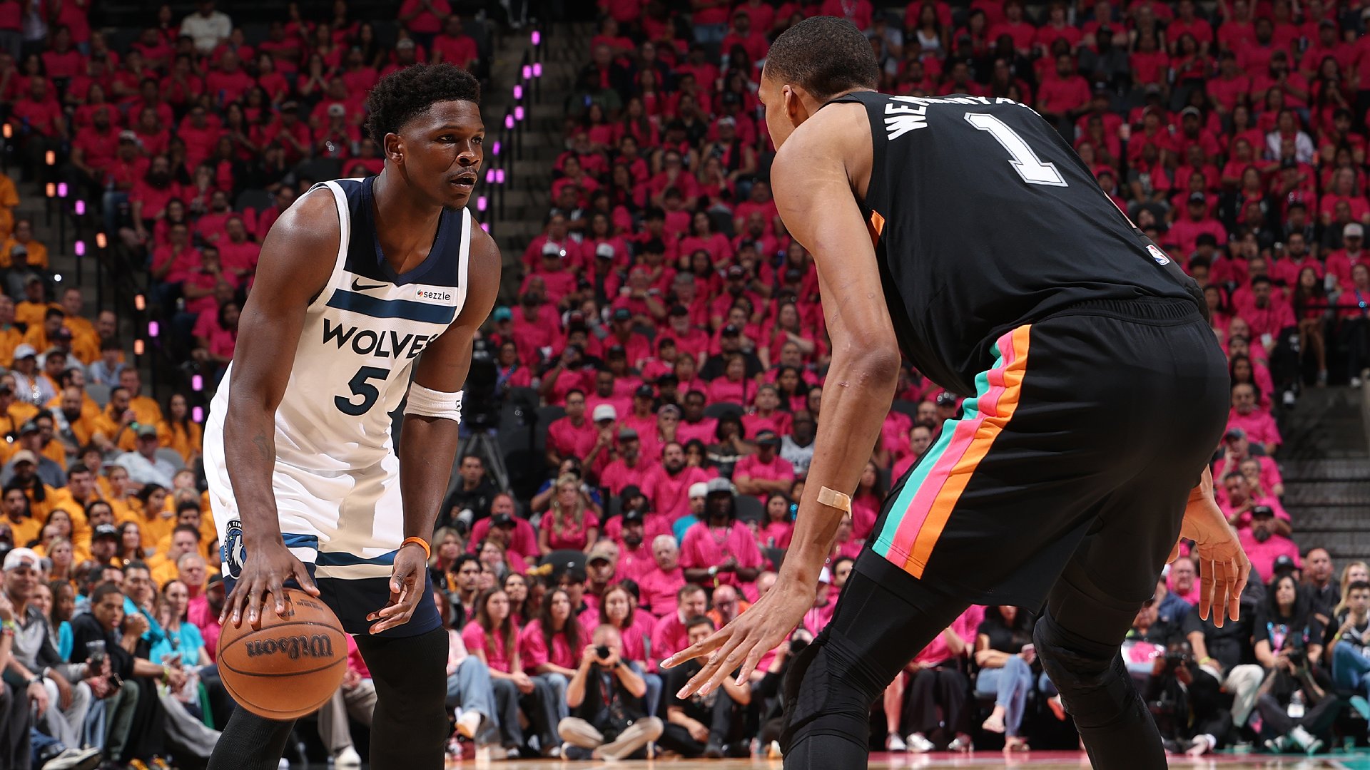 Wolves Edge Spurs in Thrilling Game 1; Wemby's Historic Blocks