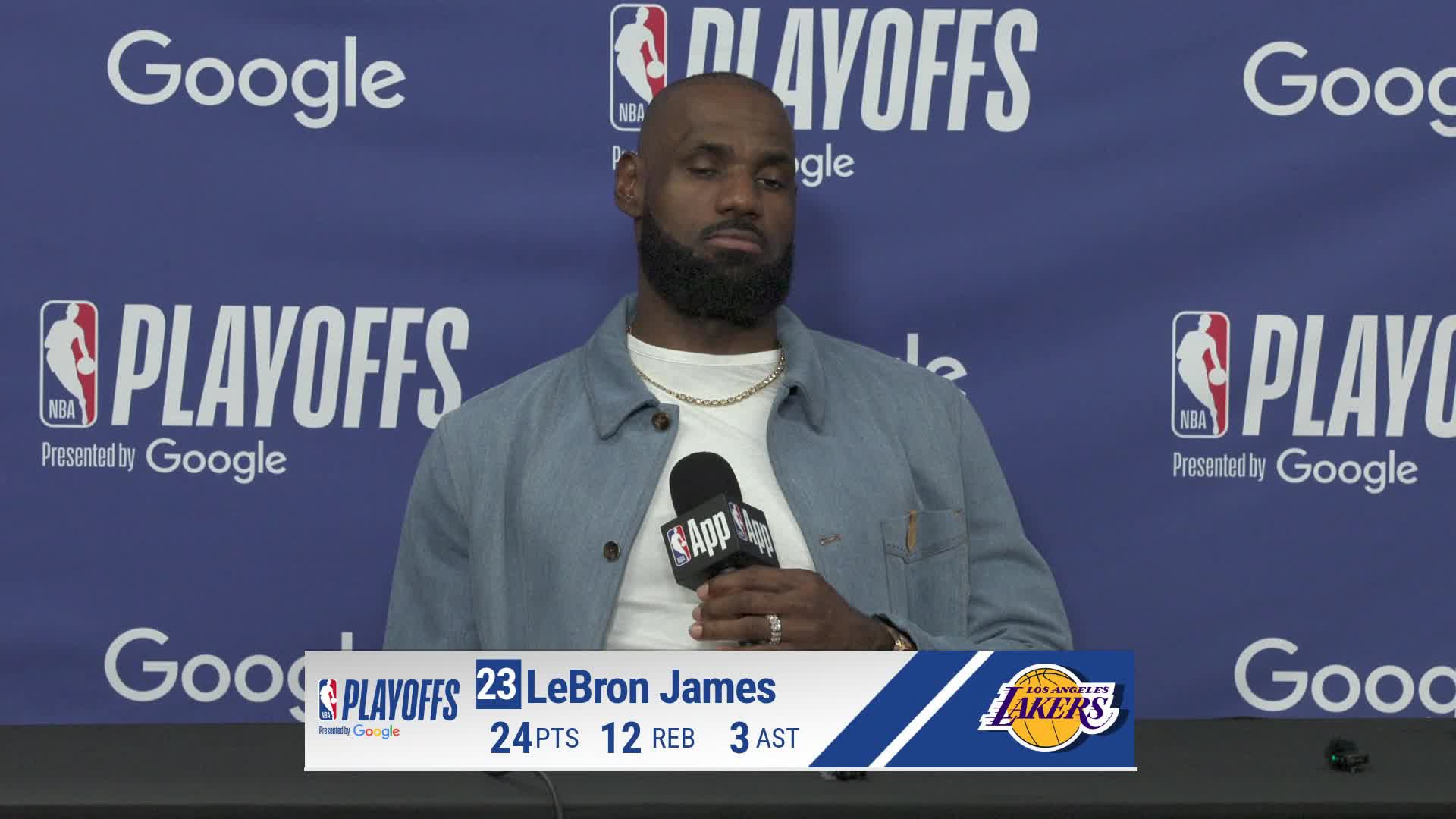 OKC 115, LAL 110: LeBron James Postgame Media Availability