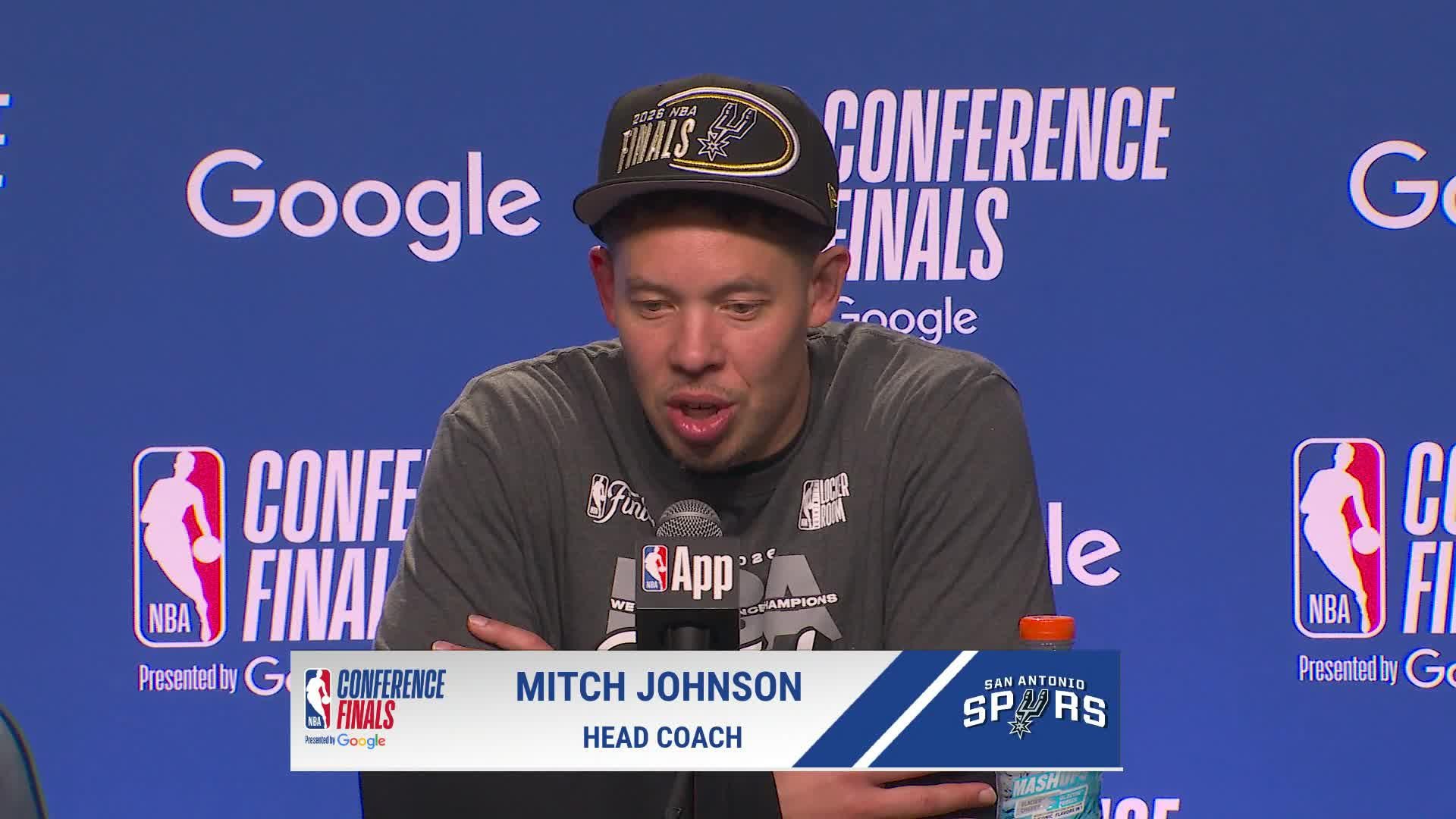 SAS 111, OKC 103: Spurs coach Mitch Johnson Postgame Media Availability
