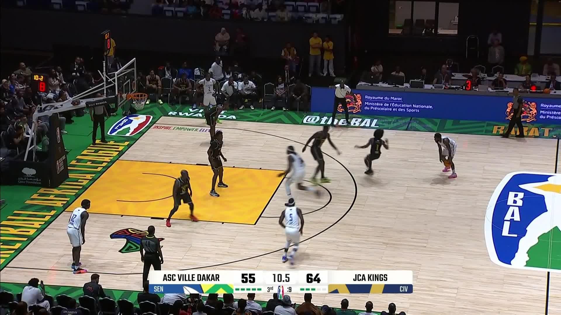 Highlights from Mouloukou Souleyman Diabate's 18 -Asc Ville De Dakar vs. Jca Kings Côte D'ivoire