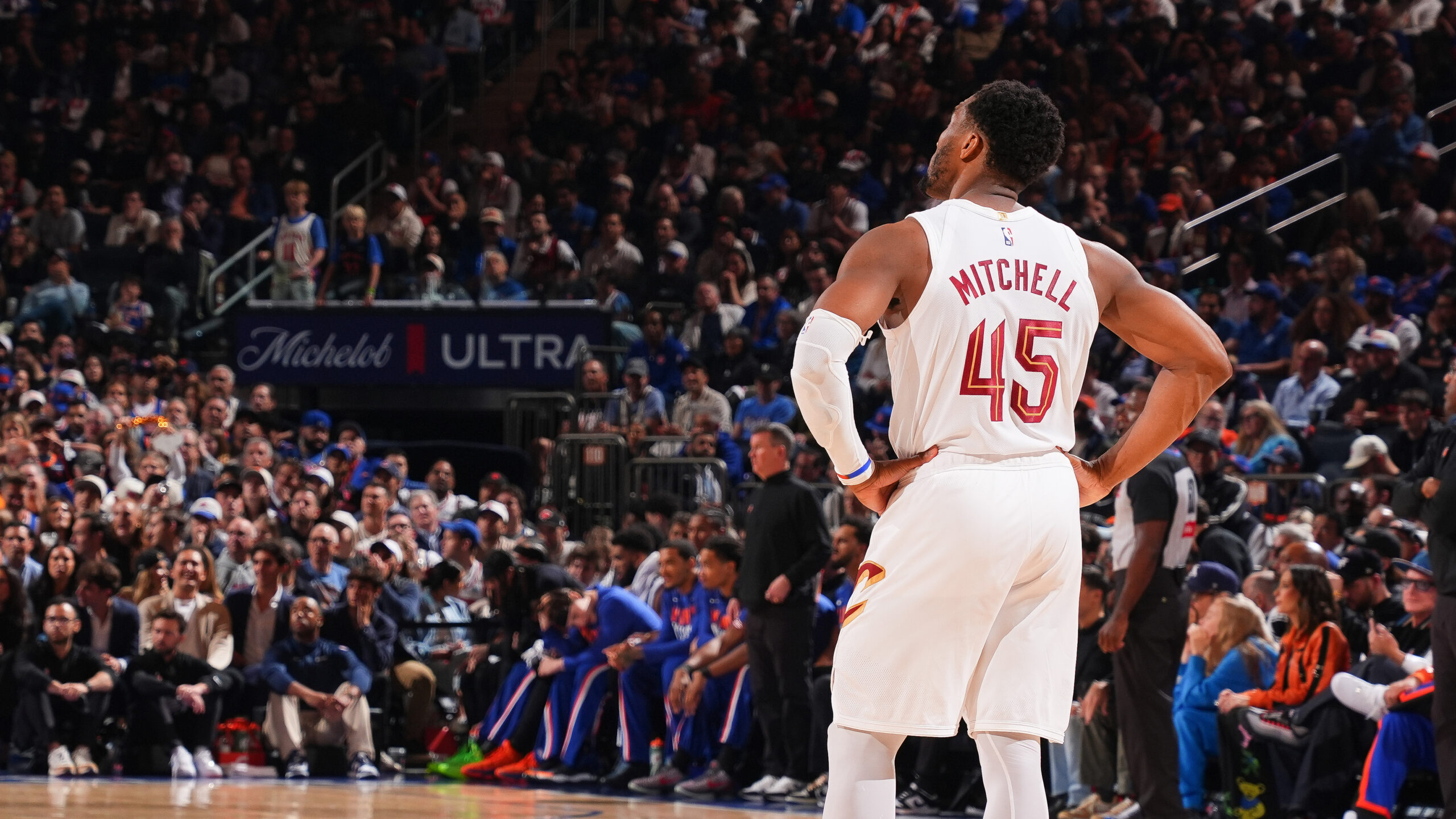 Down 2-0, Donovan Mitchell has to rally his Cavaliers against the team he once worshipped