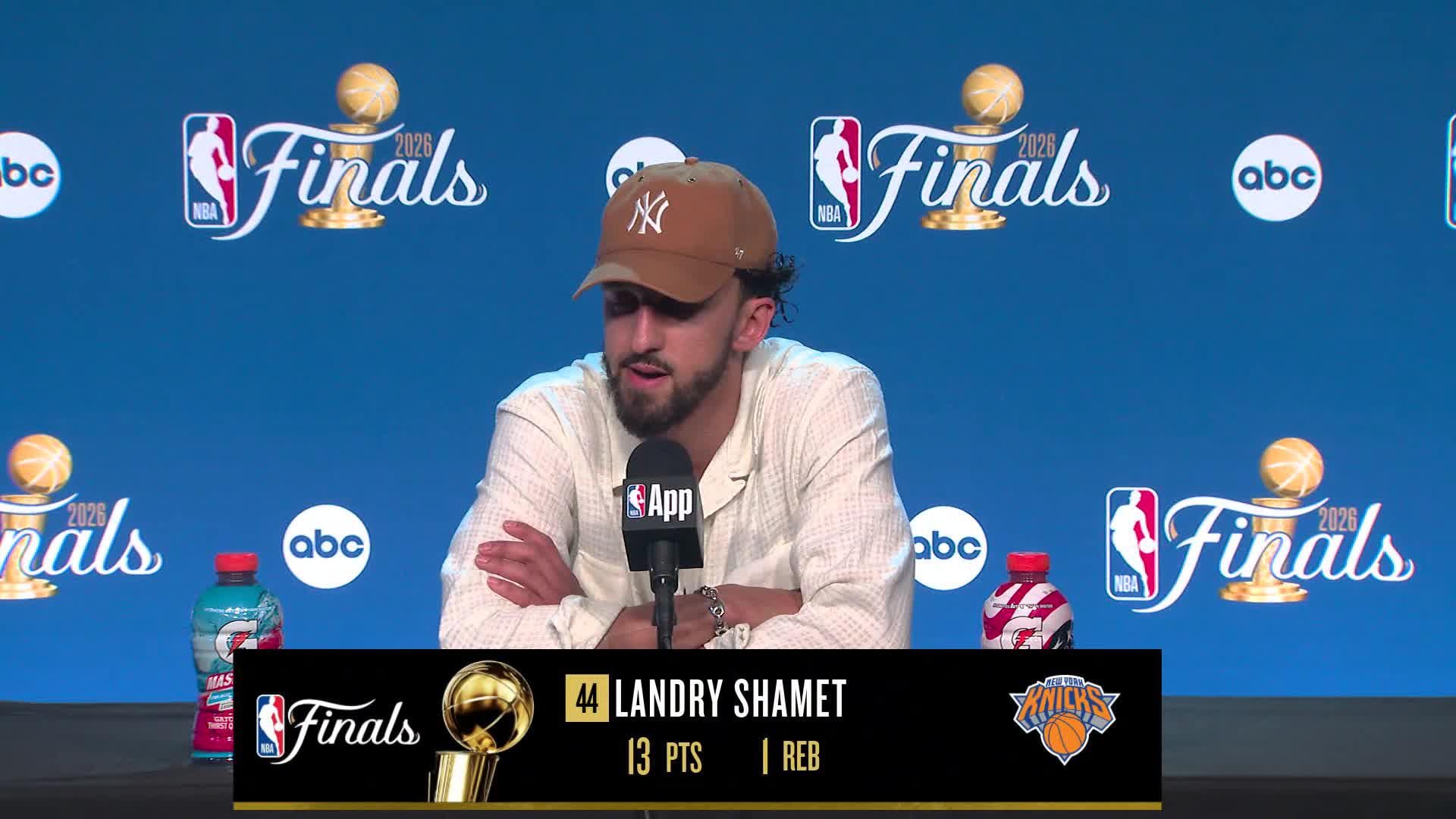 NYK 105, SAS 95: Landry Shamet Postgame Media Availability