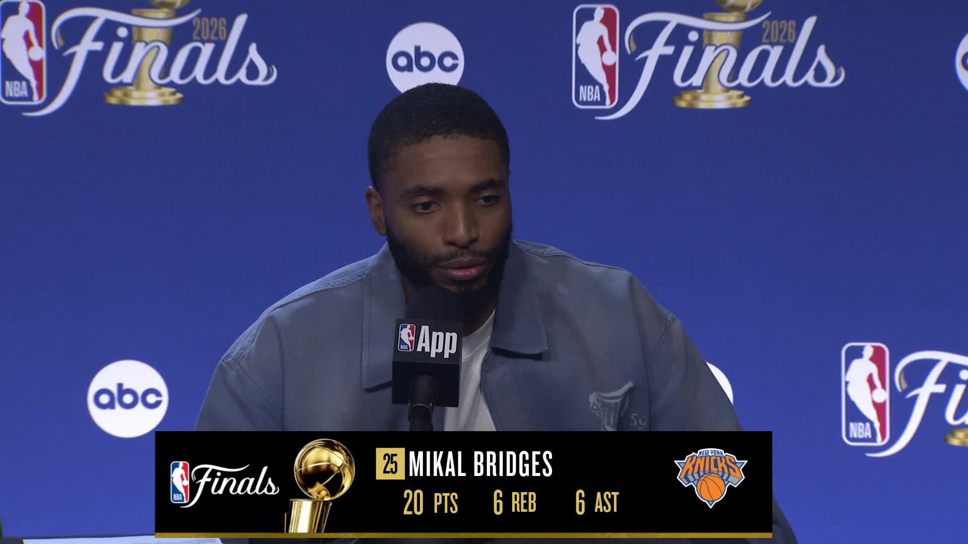 NYK 105, SAS 104: Mikal Bridges, Mitchell Robinson Postgame Media Availability