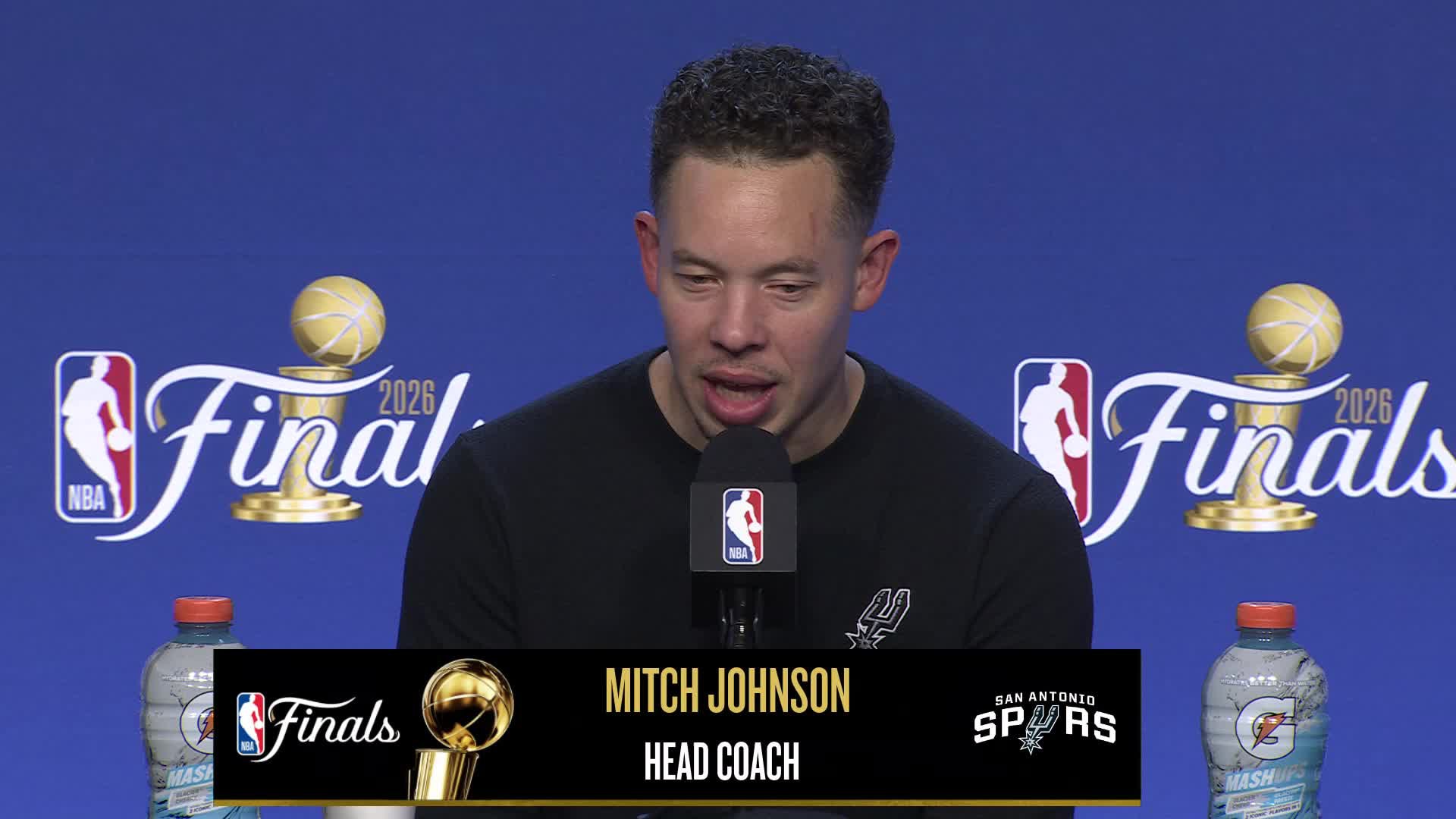 NYK 94, SAS 90: Spurs coach Mitch Johnson Postgame Media Availability