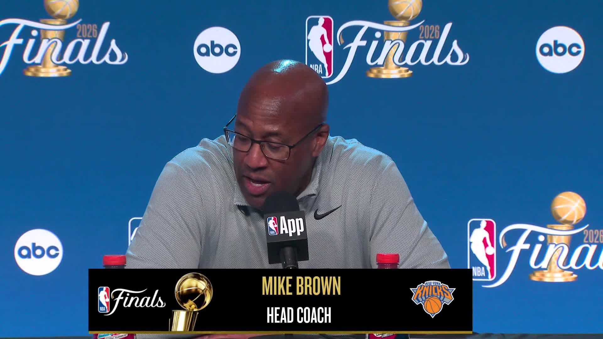 NYK 105, SAS 95: Knicks coach Mike Brown Postgame Media Availability