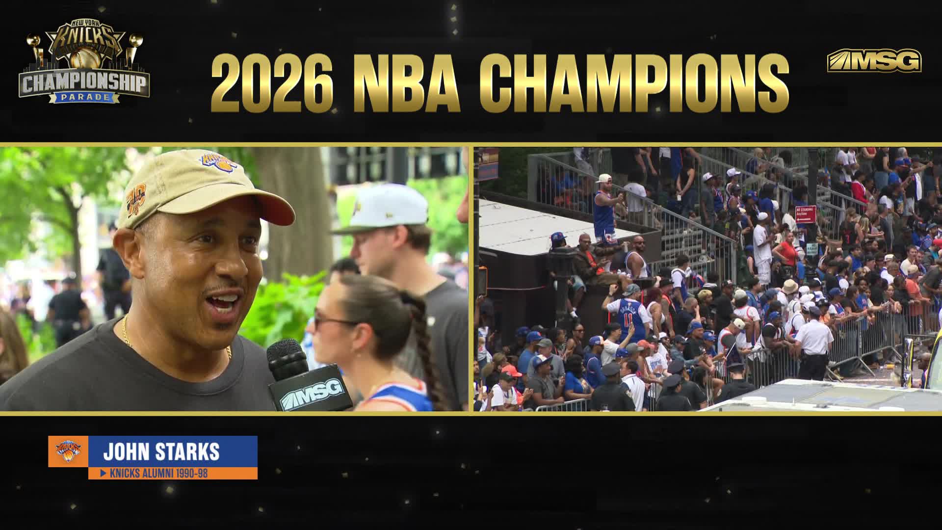 John Starks embraces championship atmosphere in NYC