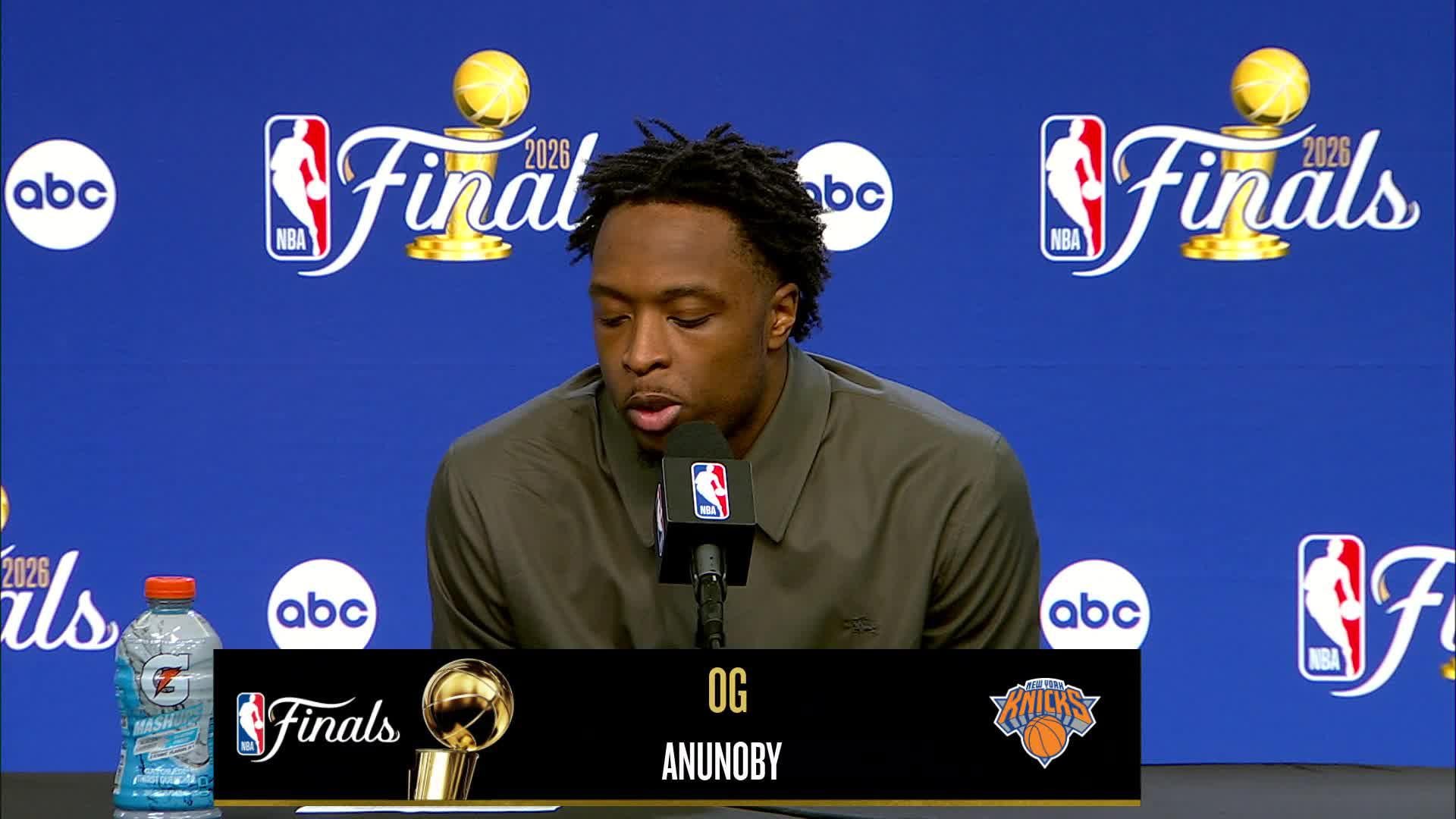 NYK 107, SAS 106: OG Anunoby Postgame Media Availability