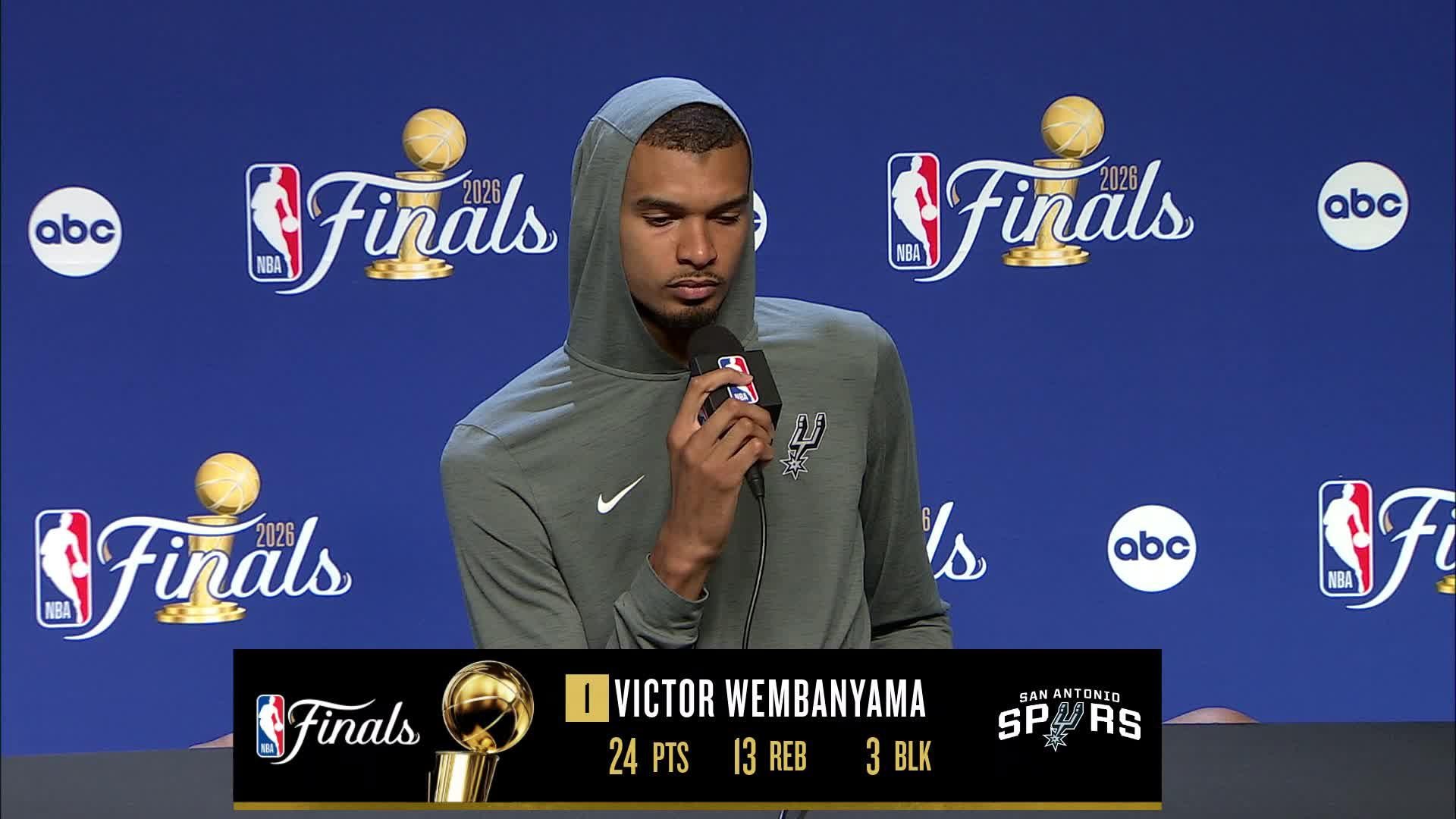NYK 107, SAS 106: Victor Wembanyama Postgame Media Availability