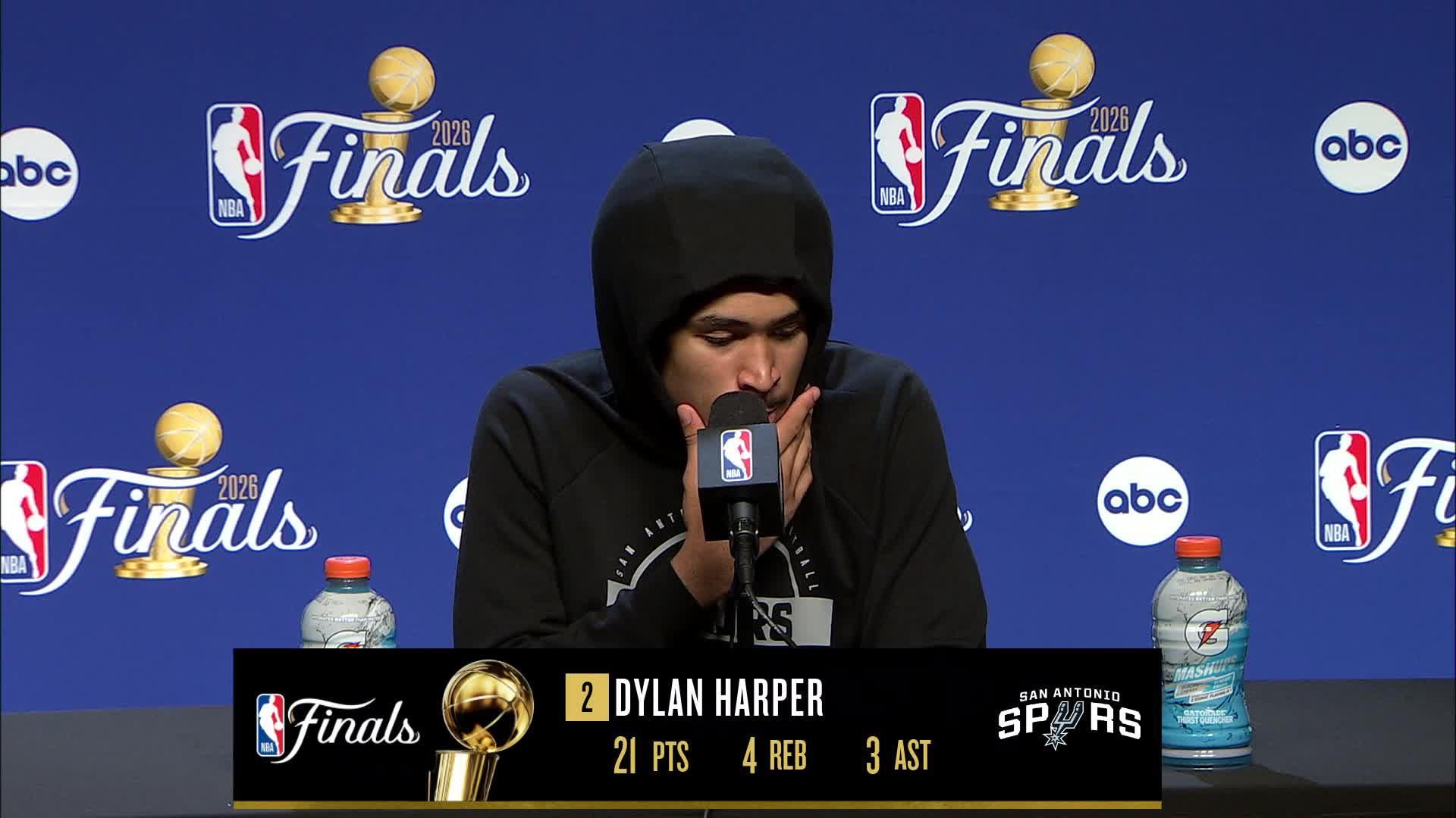 NYK 107, SAS 106: Dylan Harper Postgame Media Availability