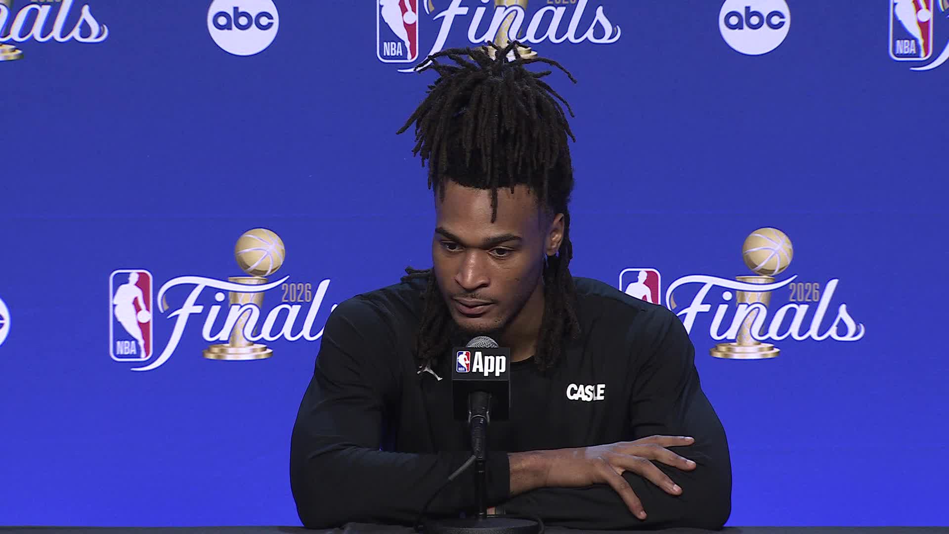 Stephon Castle's Finals Media Availability | June 2