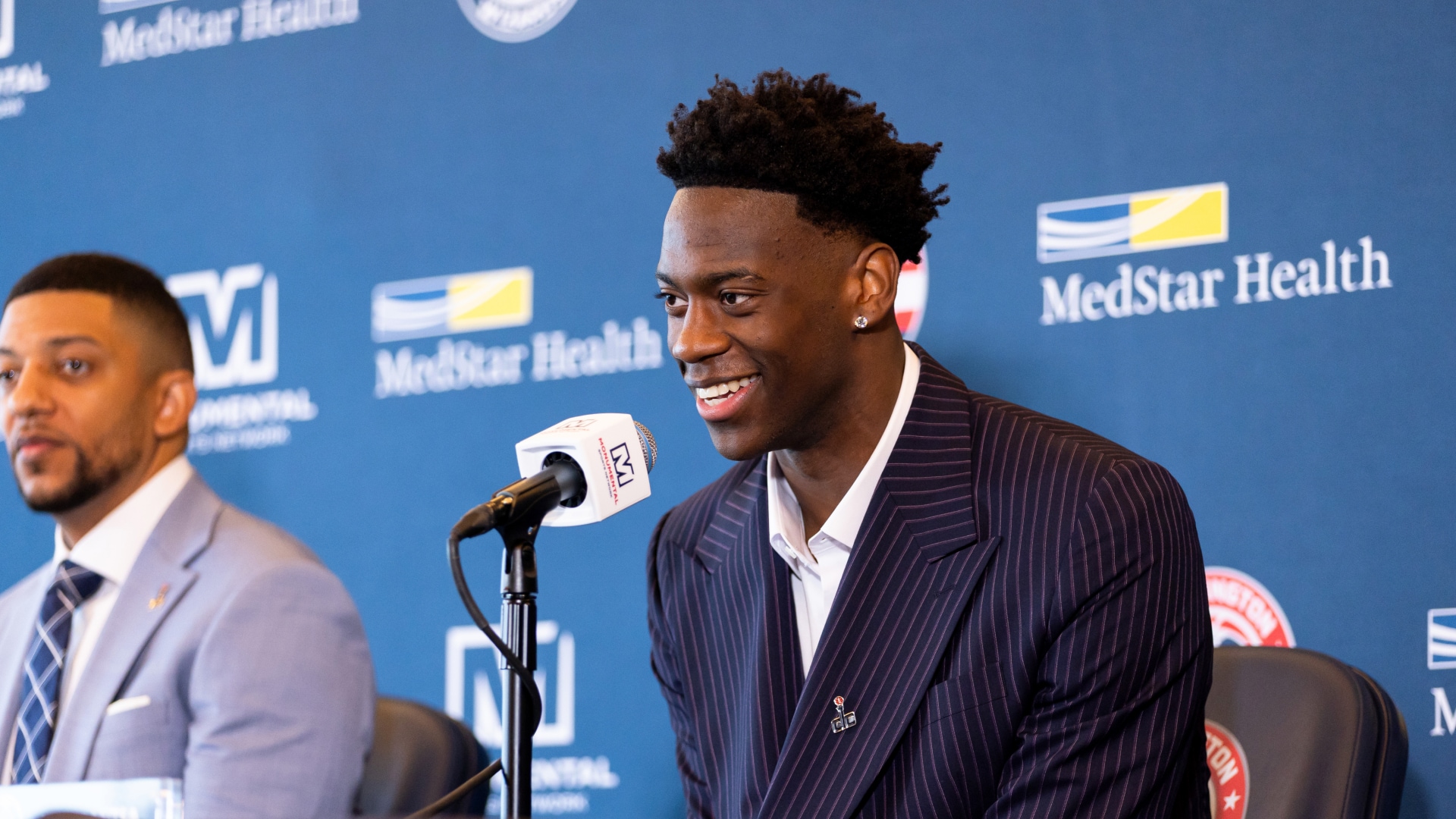 AJ Dybantsa arrives in Washington, ready to work on turning Wizards around