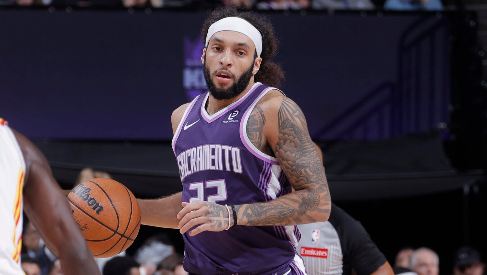 Devin Carter of the Sacramento Kings in action, official NBA.com still