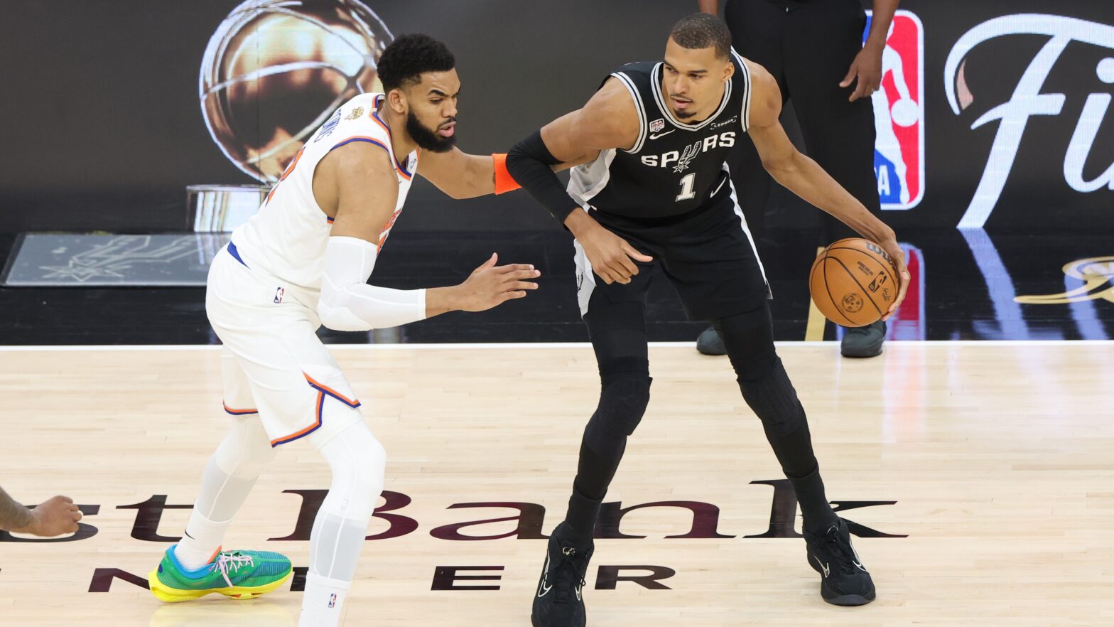 Karl-Anthony Towns and the New York Knicks are in San Antonio to face Victor Wembanyama and the Spurs in Game 1 of the NBA Finals.