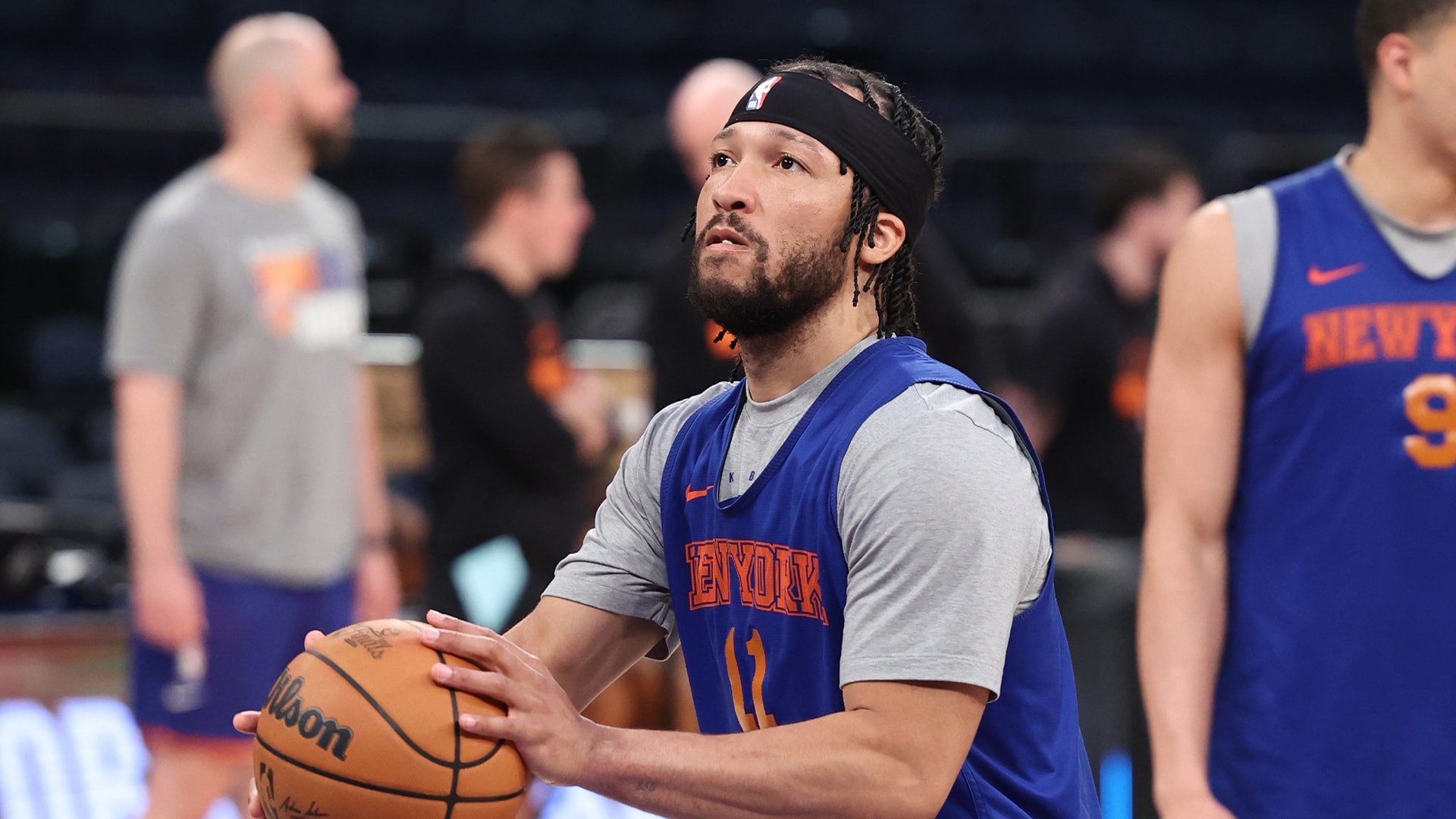 The Association: Live look in at Jalen Brunson on Media Day