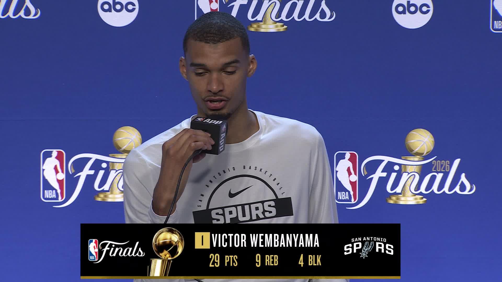 NYK 105, SAS 104: Victor Wembanyama Postgame Media Availability