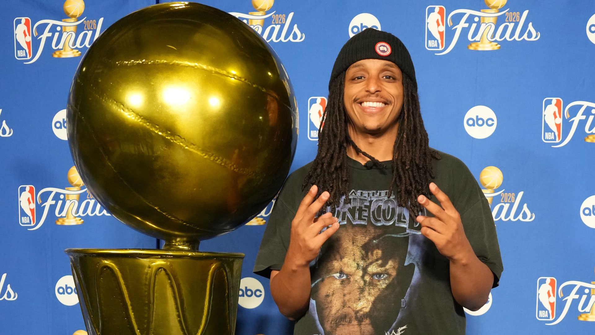 Agent at Game 3 Media Day at the 2026 NBA Finals