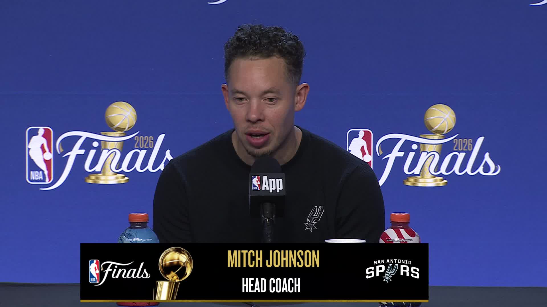 NYK 105, SAS 95: Spurs coach Mitch Johnson Postgame Media Availability