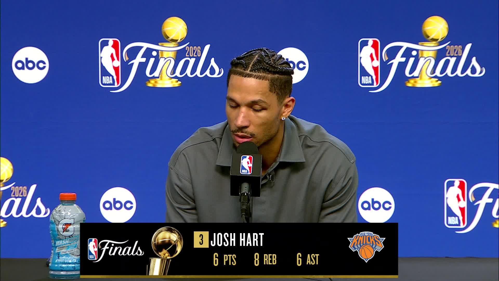 NYK 107, SAS 106: Josh Hart Postgame Media Availability