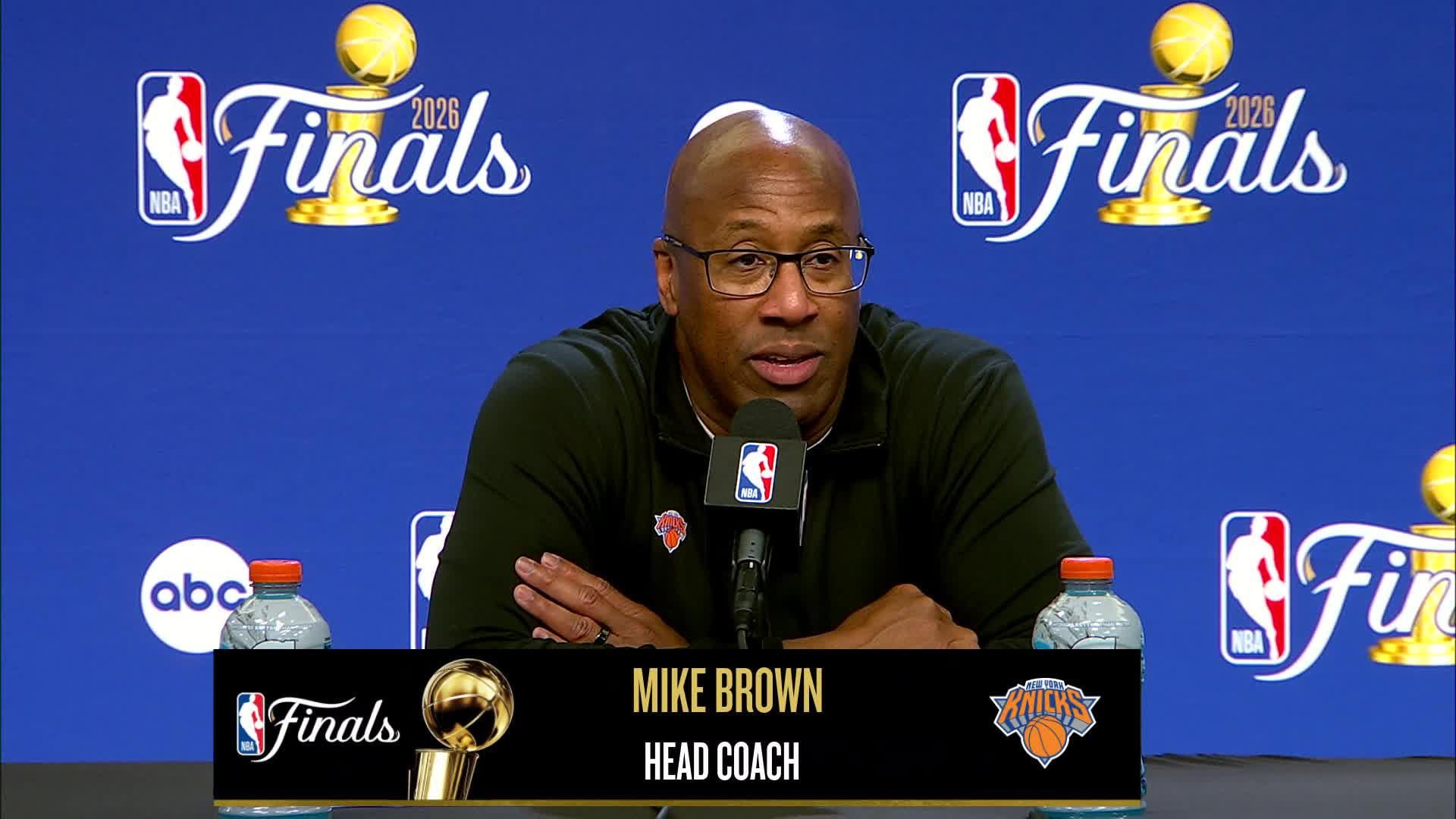 NYK 107, SAS 106: Knicks coach Mike Brown Postgame Media Availability