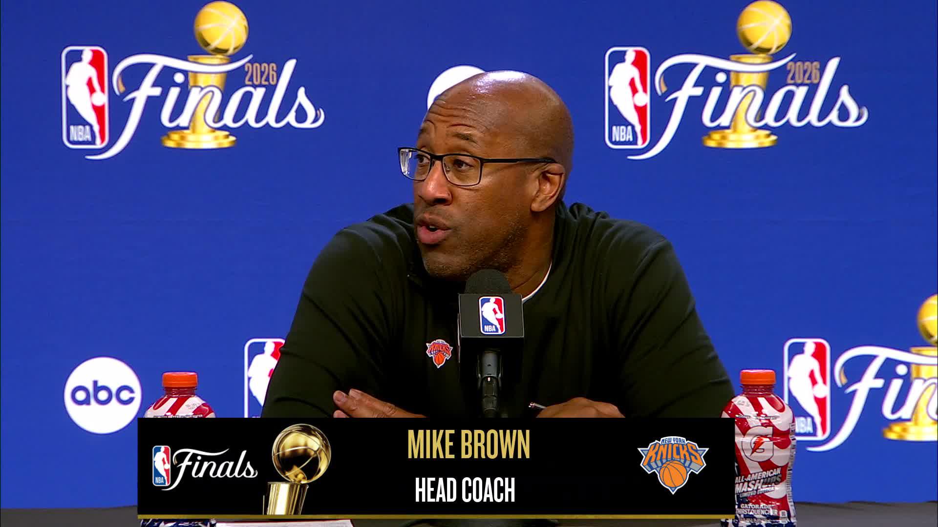 SAS 115, NYK 111: Knicks coach Mike Brown Postgame Media Availability