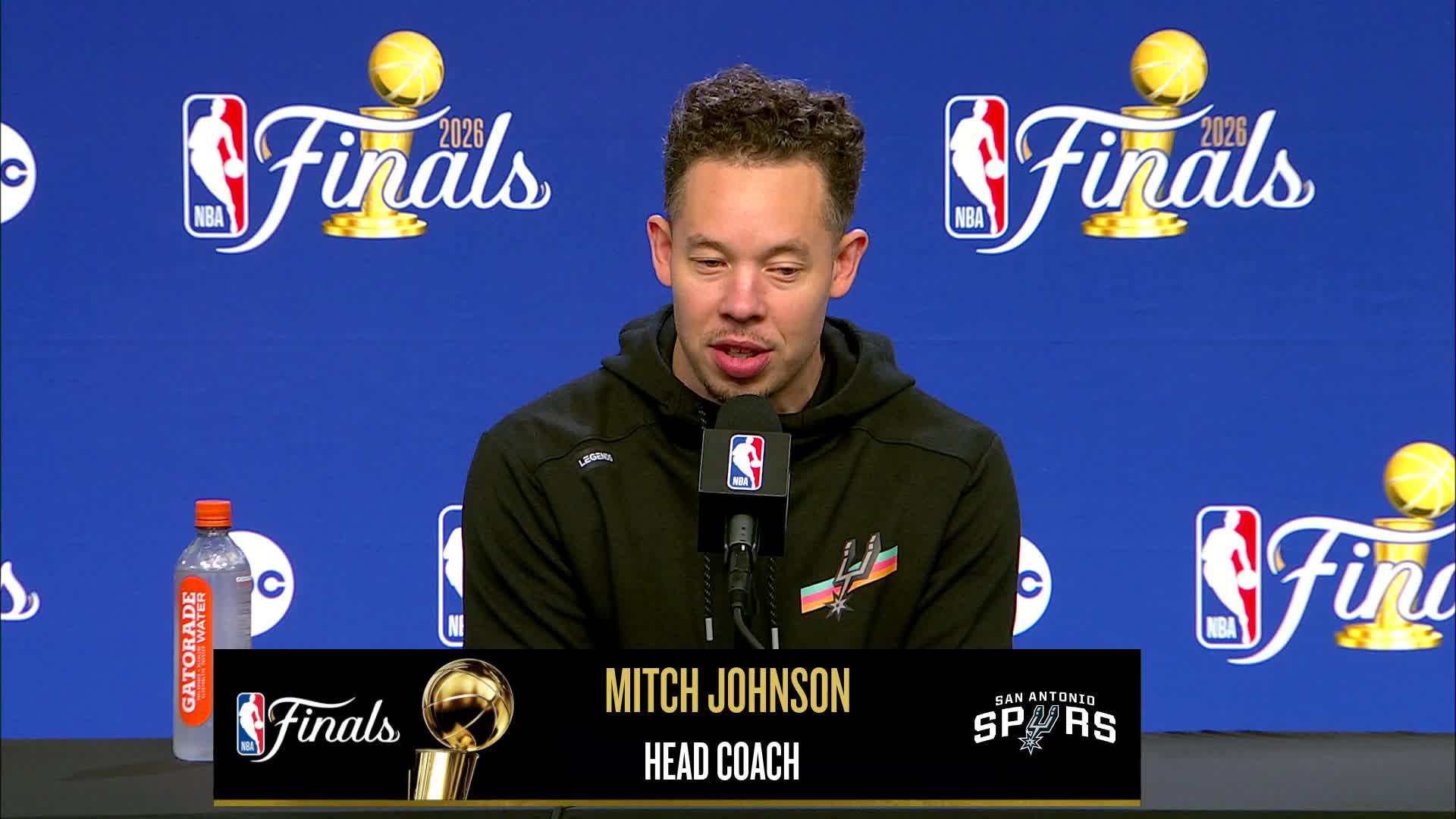 Spurs coach Mitch Johnson Pregame Media Availability | June 10