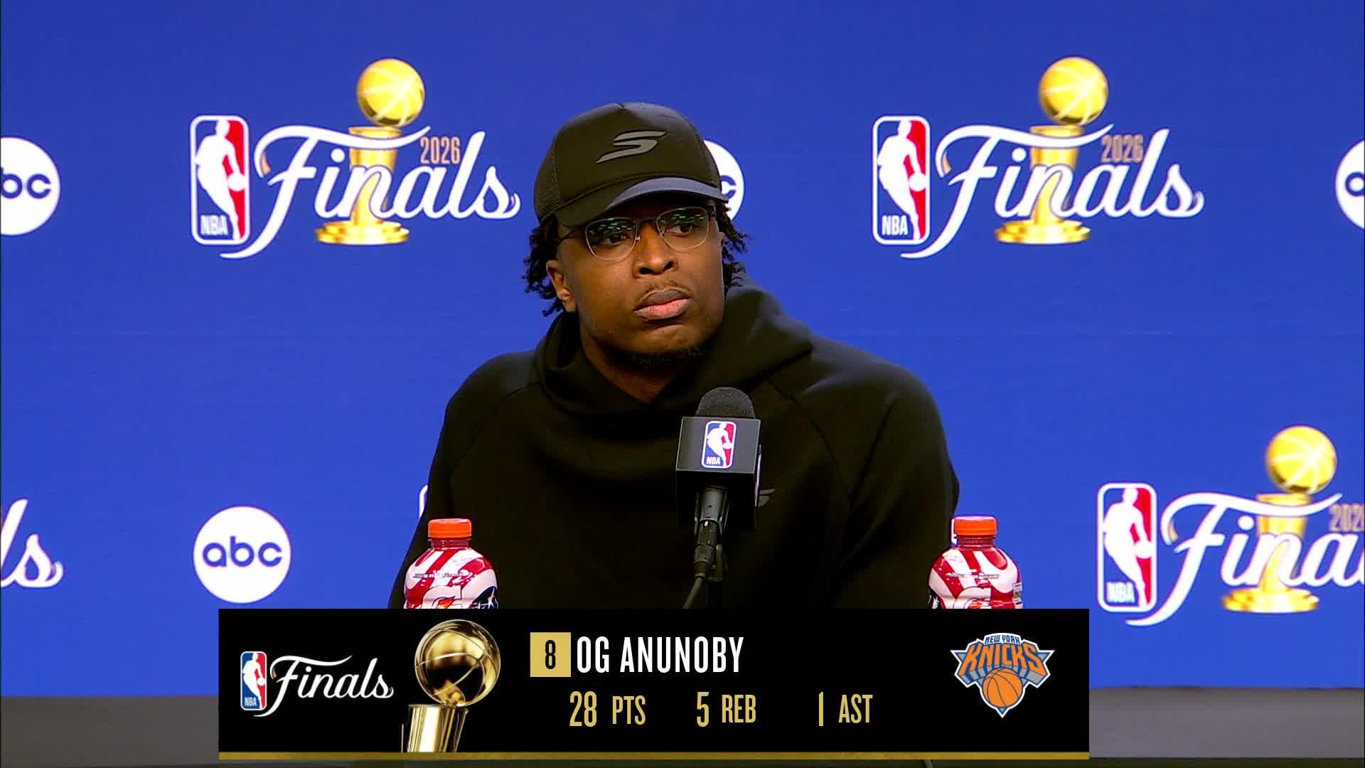 SAS 115, NYK 111: OG Anunoby Postgame Media Availability