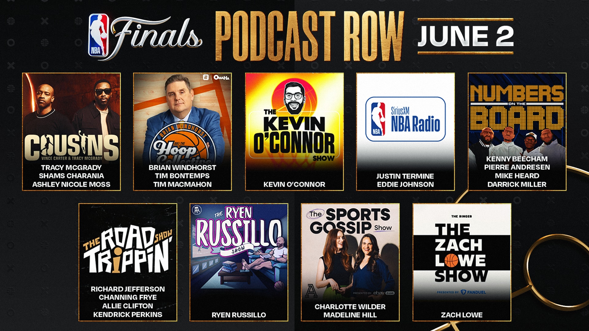 NBA Finals Podcast Row brings shows to San Antonio following media day on June 2