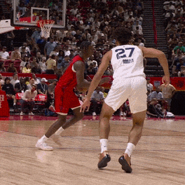 Cameron Boozer strips Caleb Wilson in the backcourt and races away for the slam.
