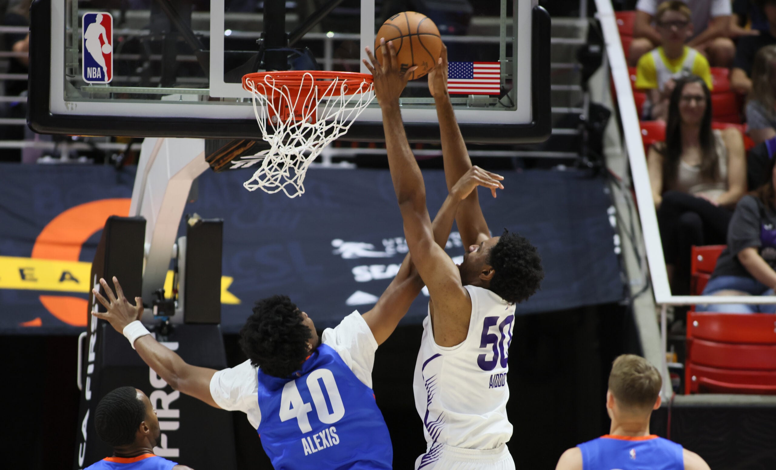 Jonas Aidoo posts 16 points, 14 rebounds in Summer League win