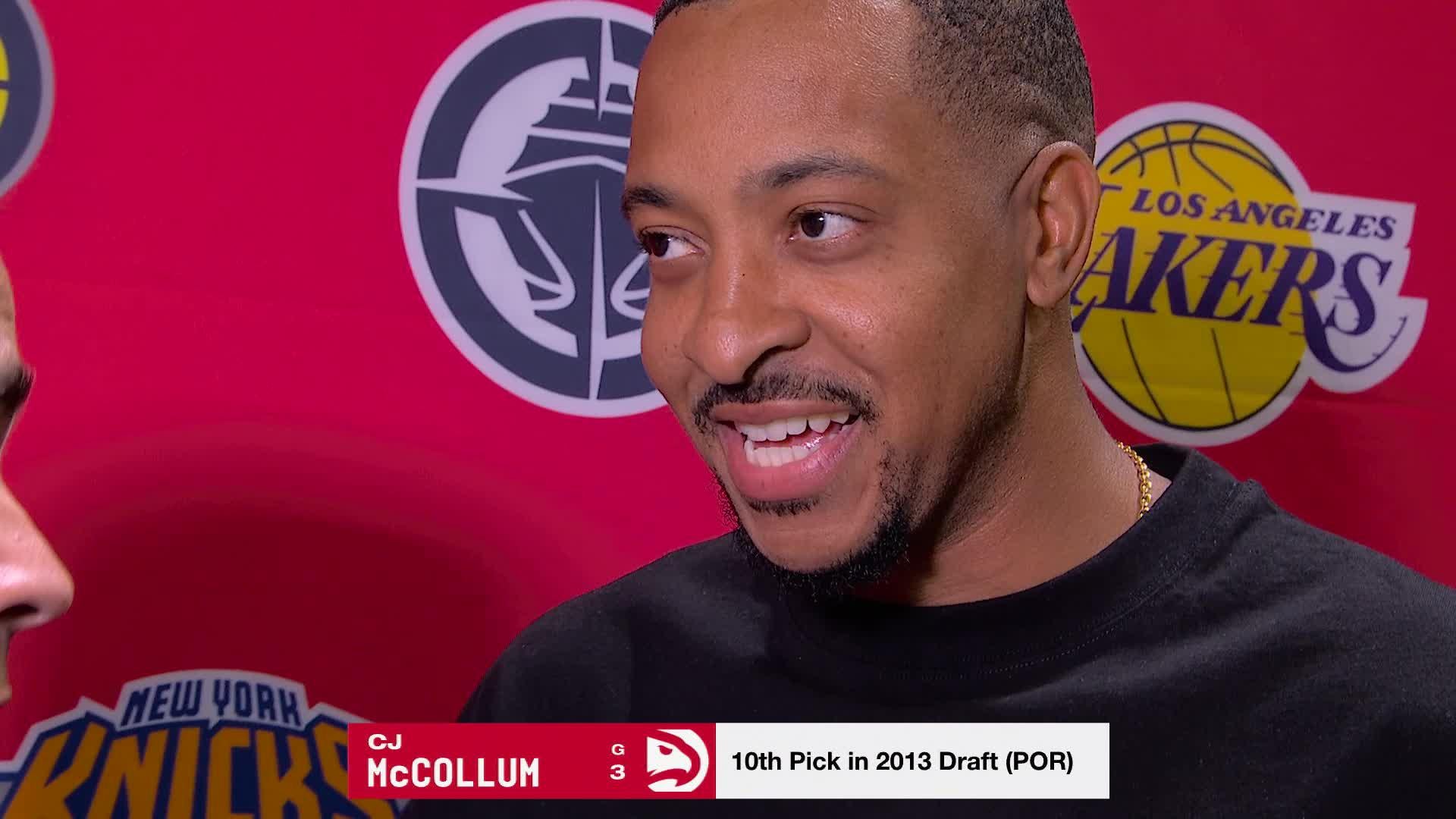 CJ McCollum speaks on Hawks future