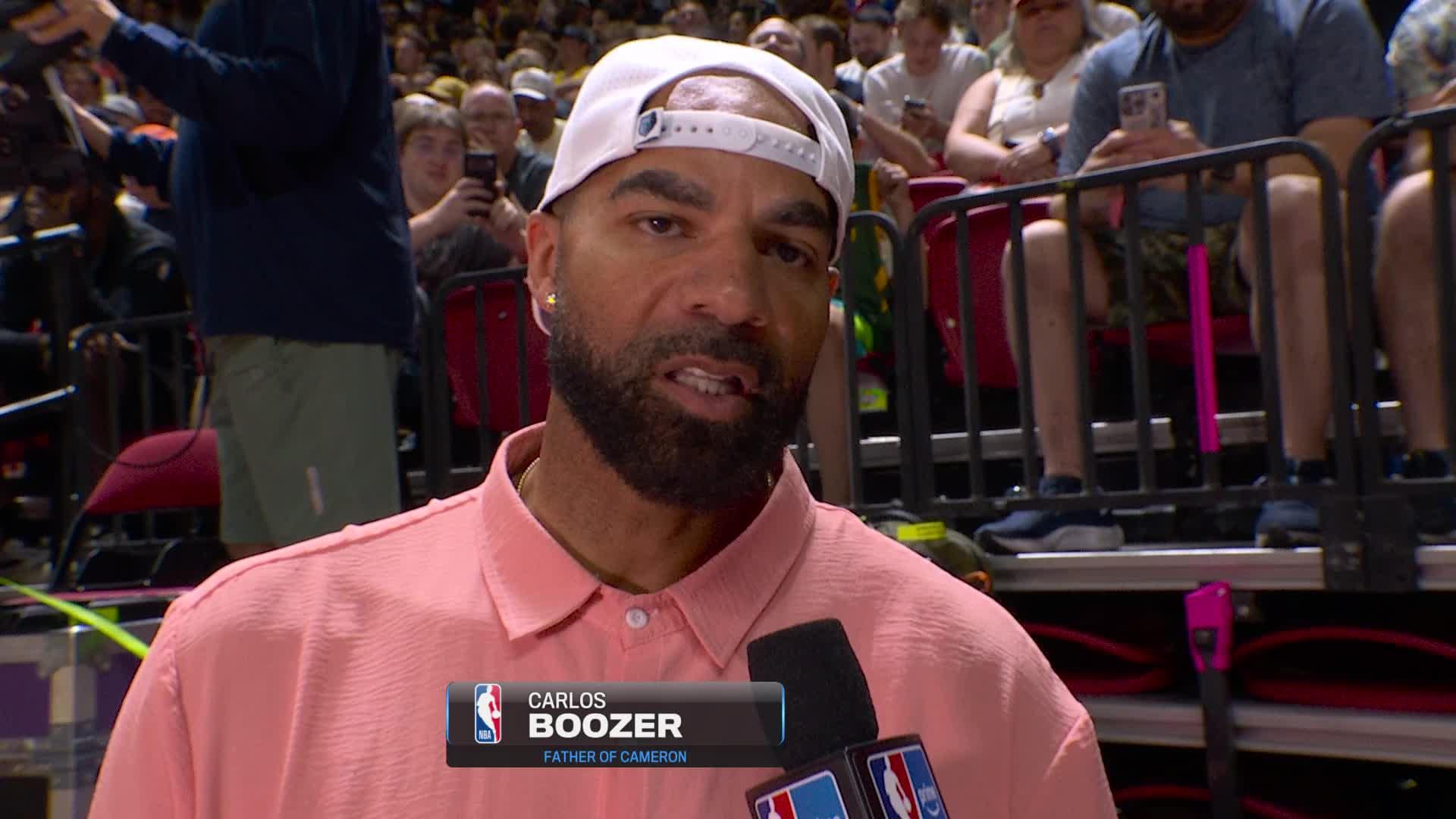 Carlos Boozer talks watching his son in Summer League