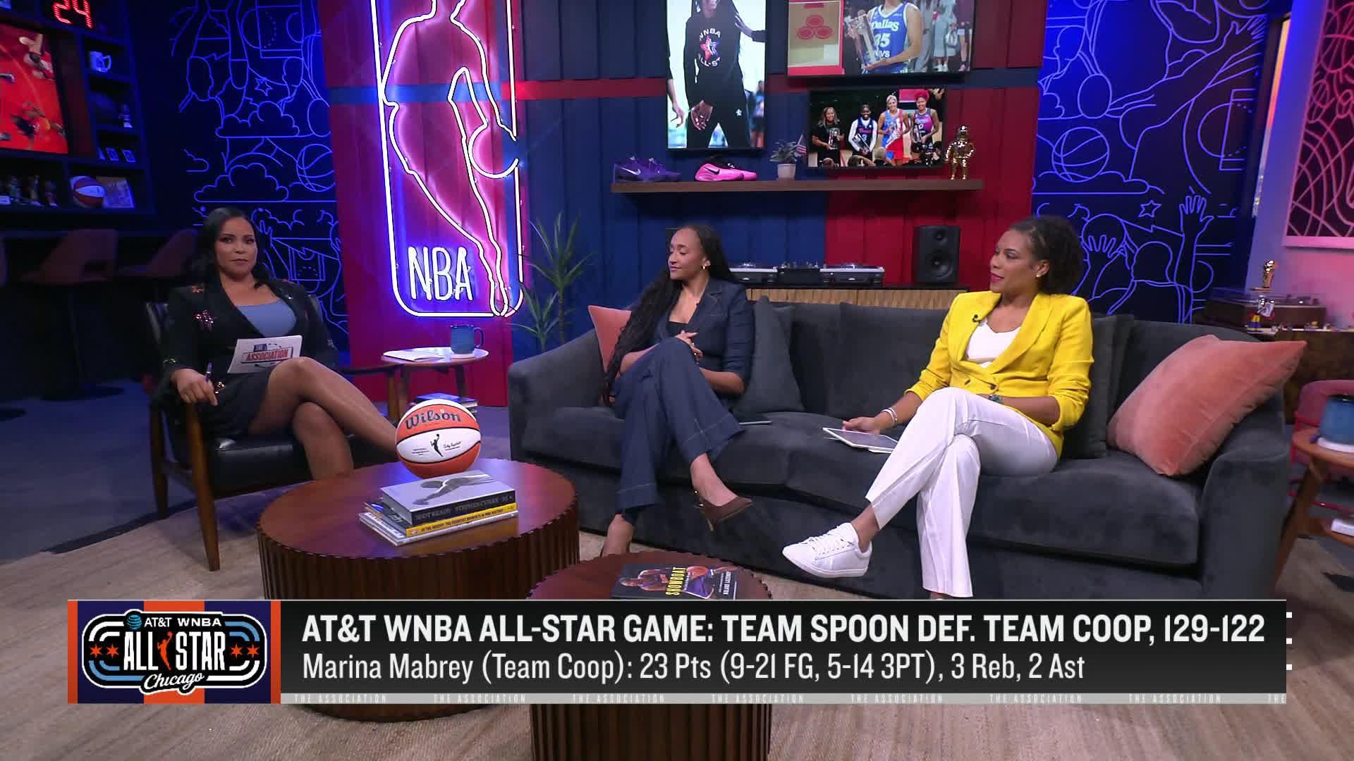The Association: Dominique Malonga ASG Dunk Reaction